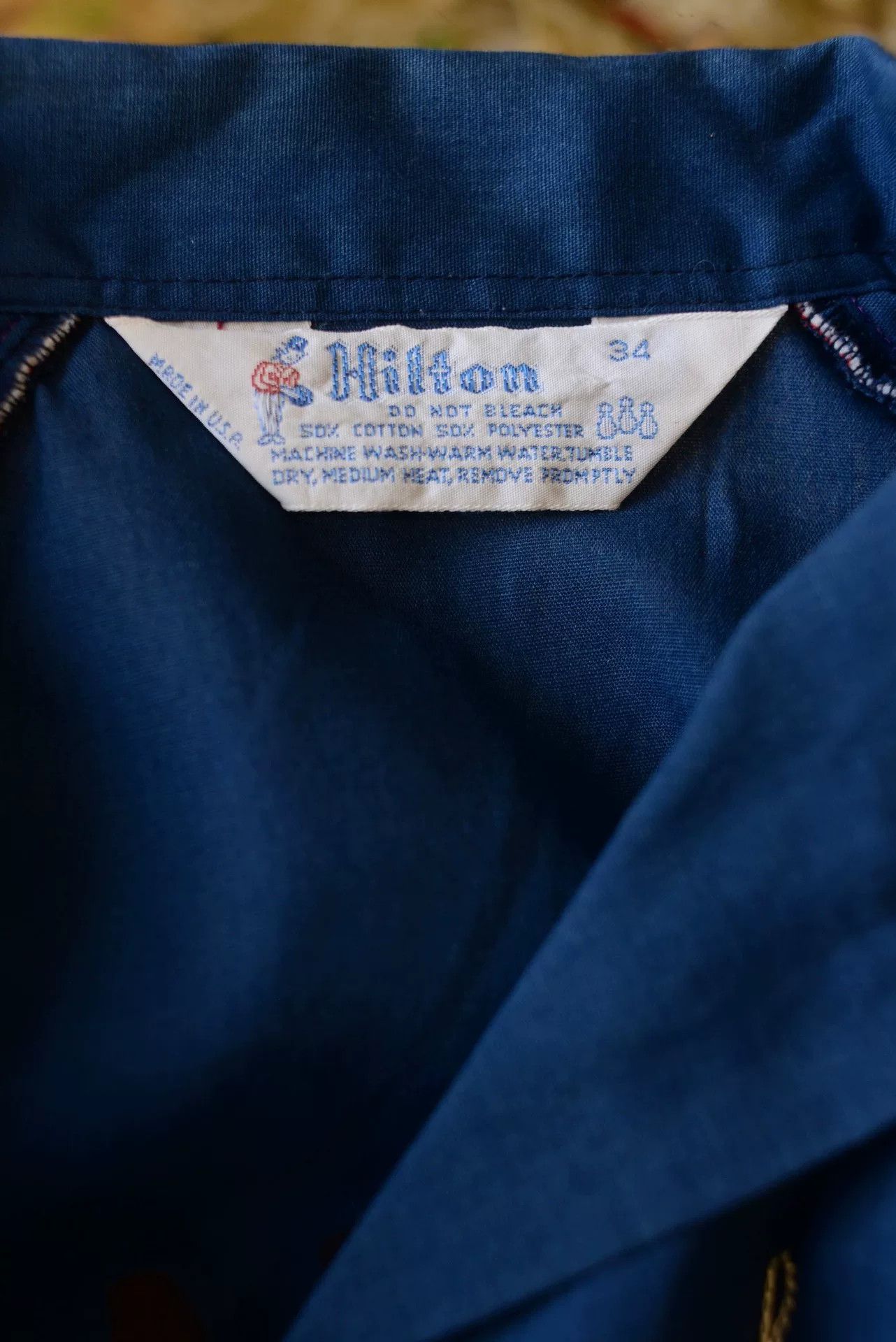 Hiltl Hilton 1950s-1960s Vintage Bowling Shirt Size US M / EU 48-50 / 2 - 8 Thumbnail