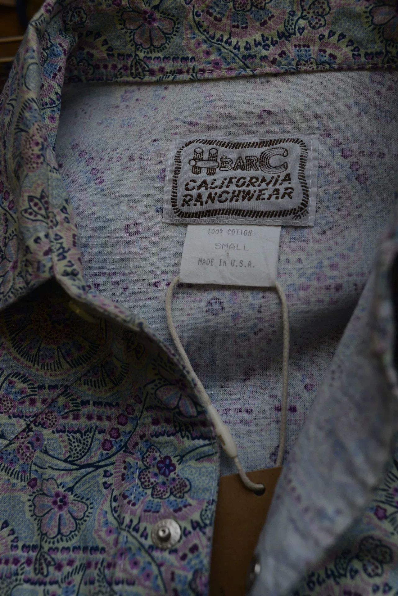 Vintage 1980s American Floral Pearl Button Shirt Size S / US 4 / IT 40 - 7 Thumbnail