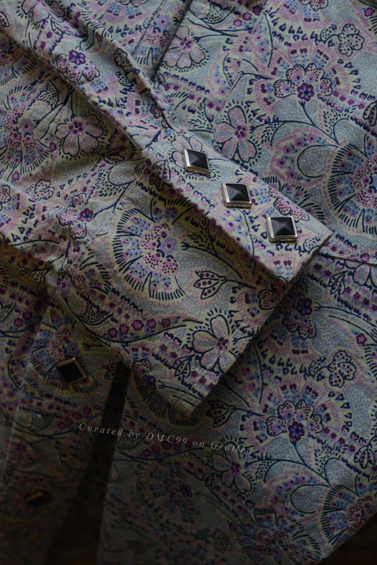 Vintage 1980s American Floral Pearl Button Shirt Size S / US 4 / IT 40 - 8 Thumbnail