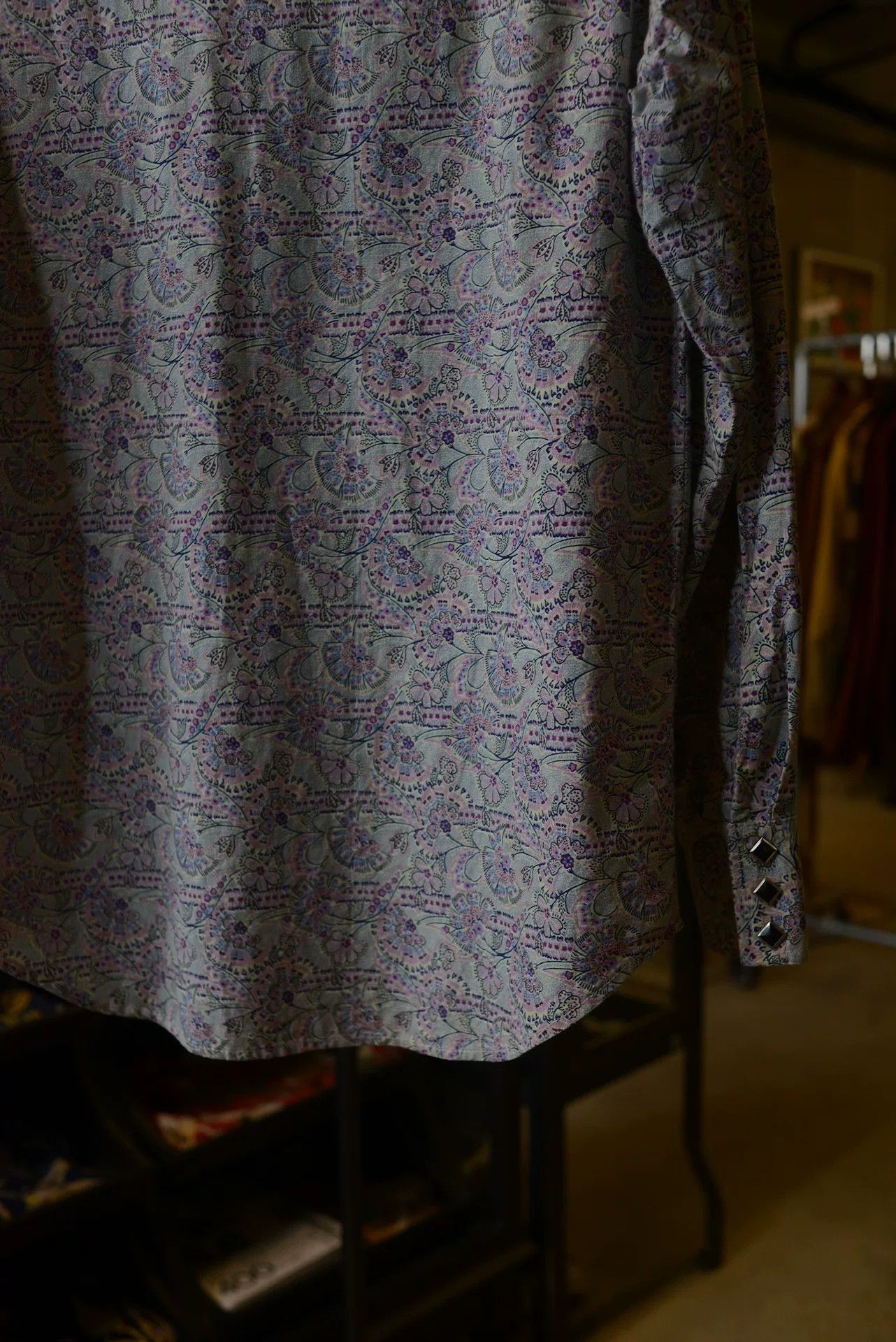 Vintage 1980s American Floral Pearl Button Shirt Size S / US 4 / IT 40 - 6 Thumbnail