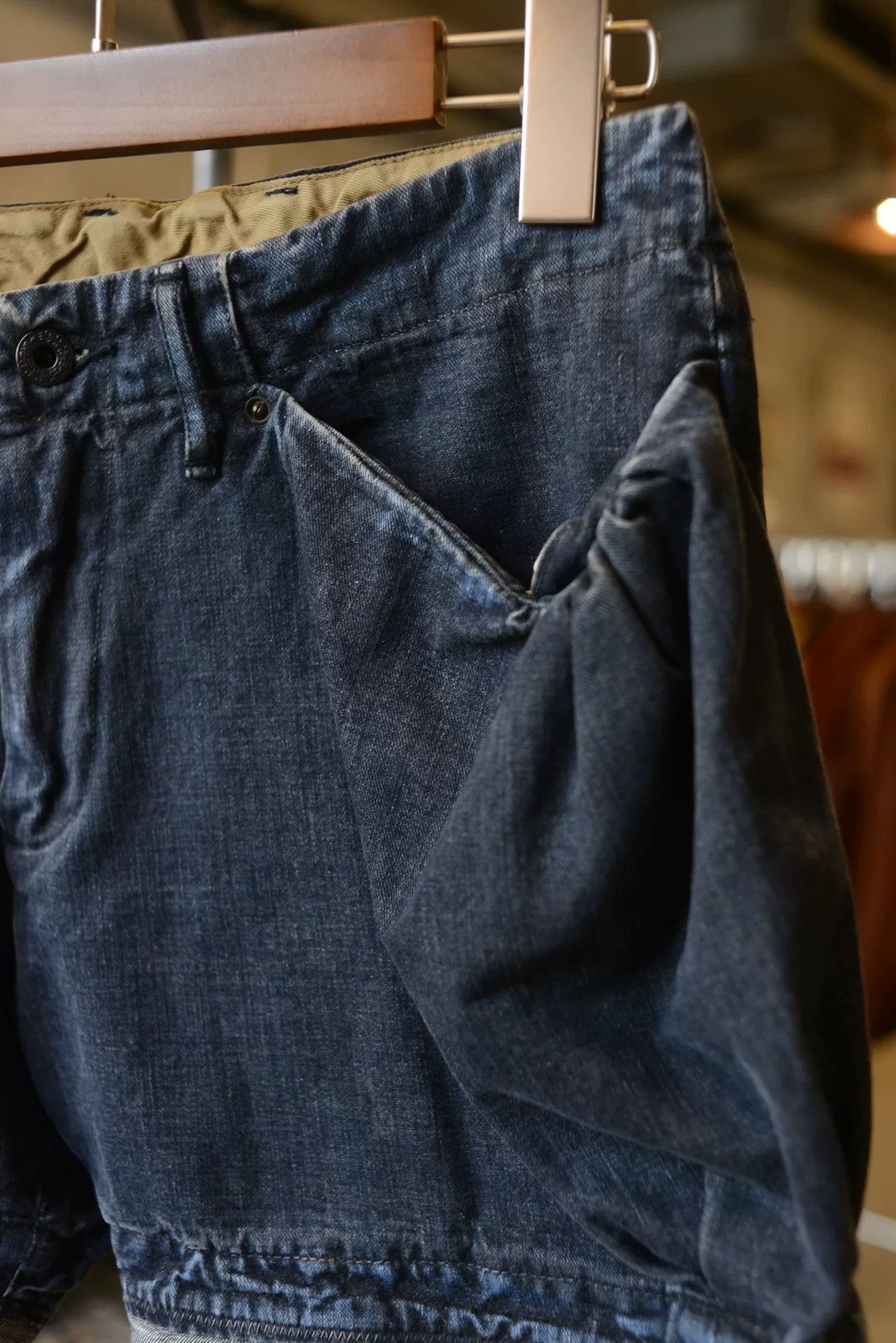 Kapital Kapital Wide-Leg Denim Shorts Size 28" / US 6 / IT 42 - 3 Thumbnail