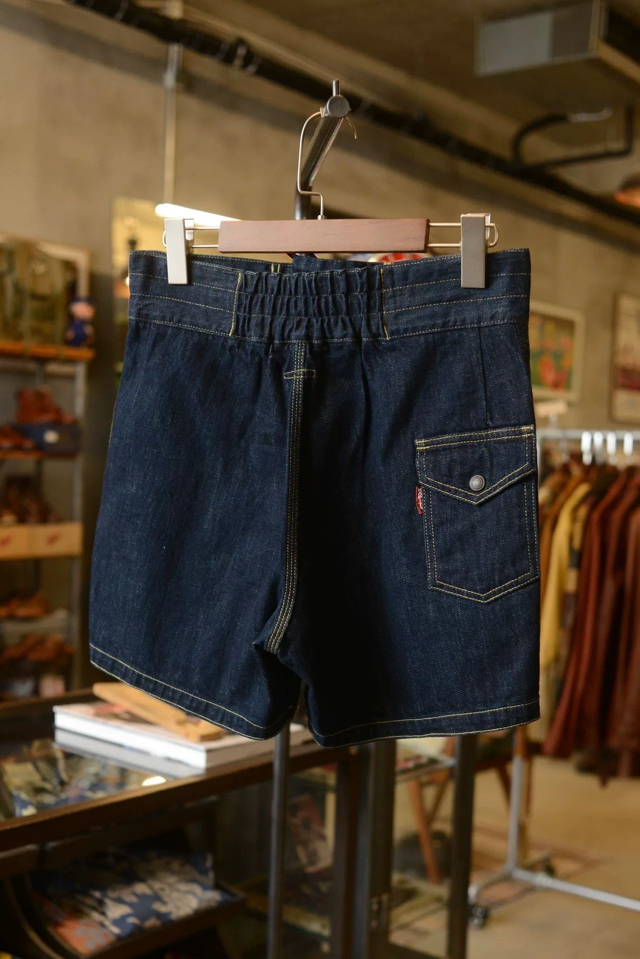 Kapital Kapital High-Waist Belted Denim Shorts Size 30" / US 8 / IT 44 - 5 Thumbnail