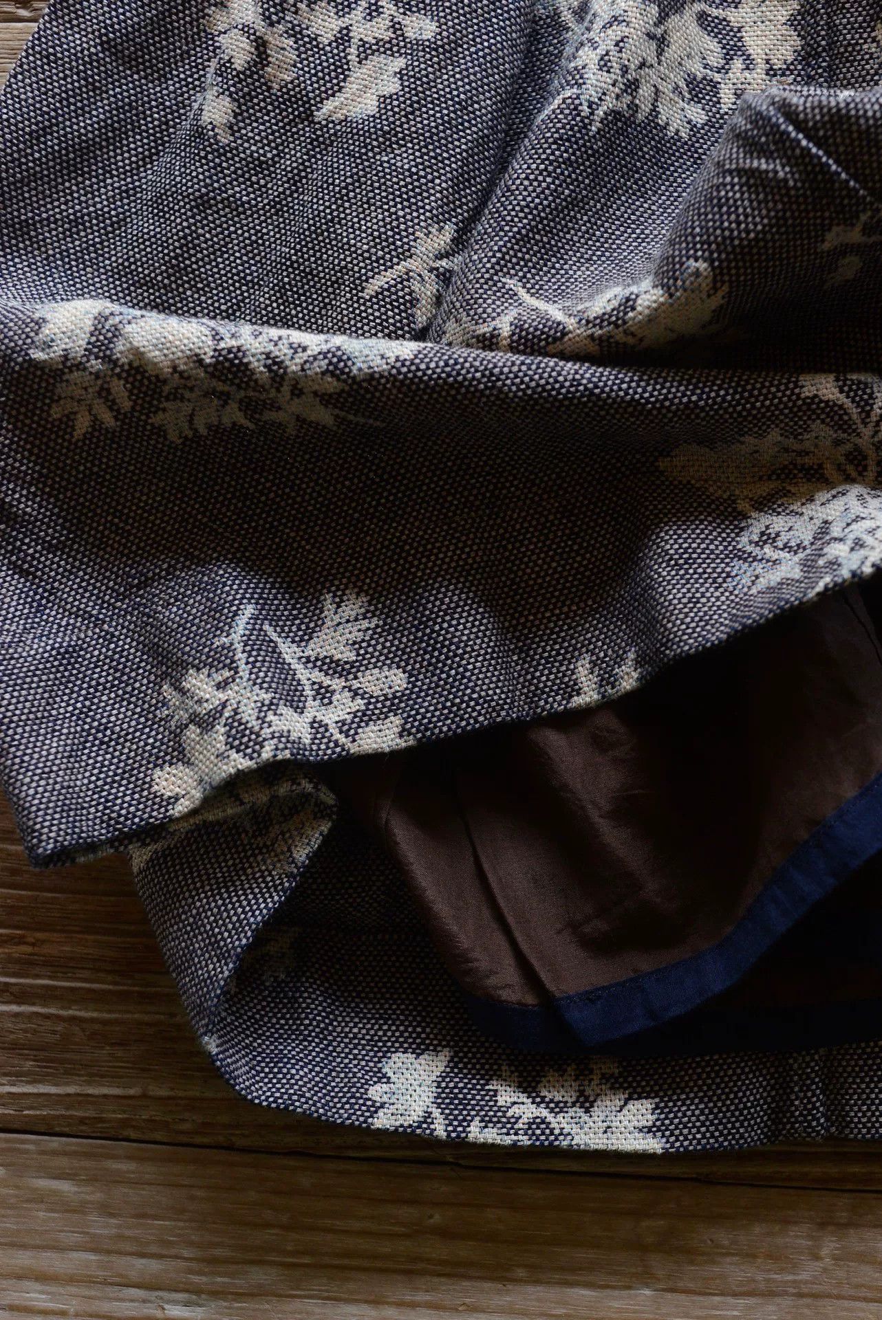 45rpm 45rpm Cotton Floral Skirt Gray 2 Size 22" - 9 Thumbnail