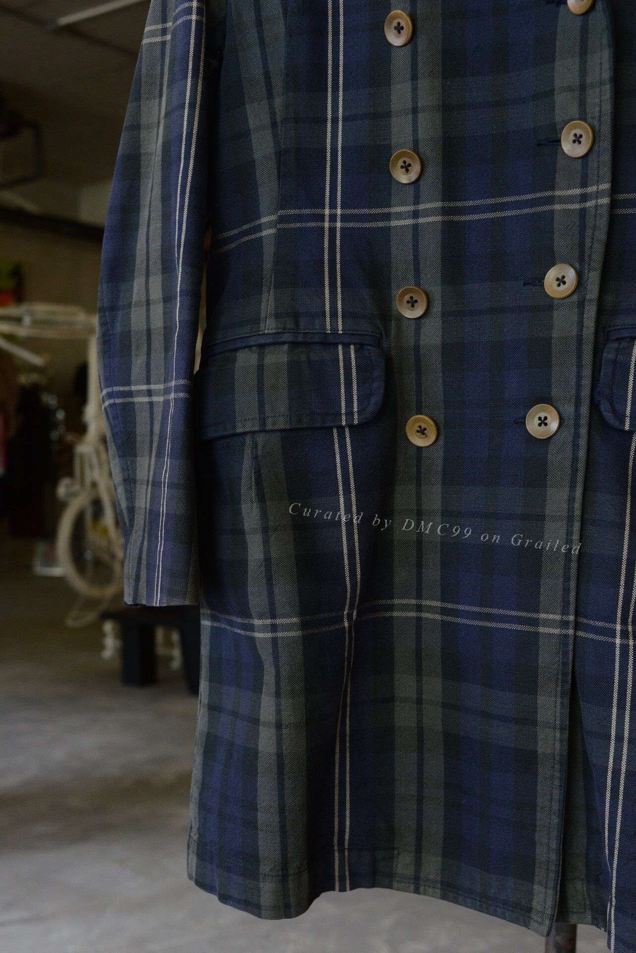 45rpm 45rpm Check Double-Breasted Trench Coat Size US M / EU 48-50 / 2 - 3 Thumbnail