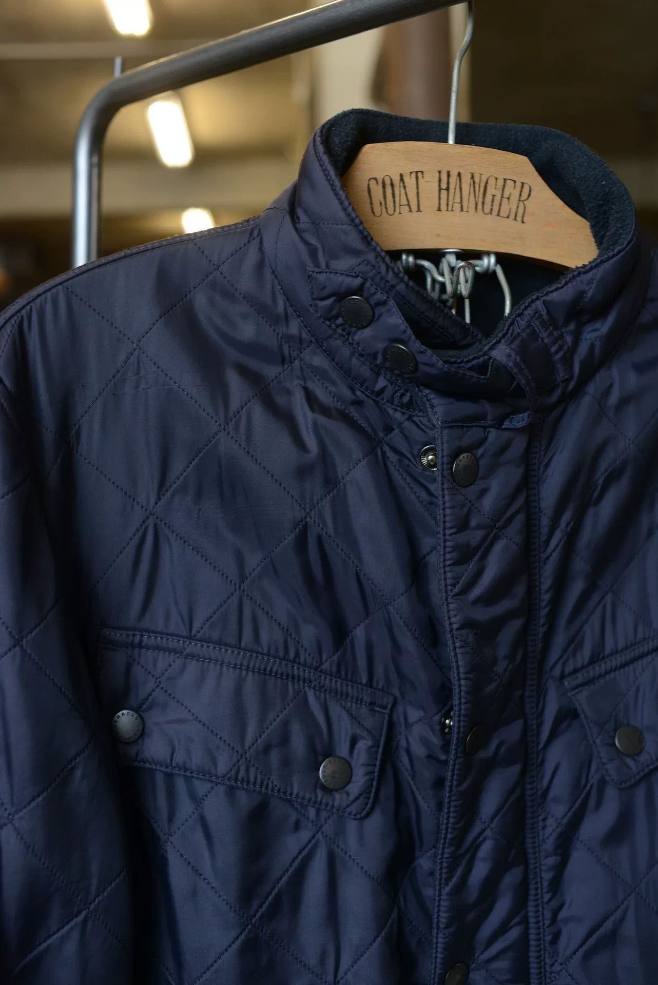Barbour Barbour International Navy Quilted Jacket Size US M / EU 48-50 / 2 - 5 Thumbnail