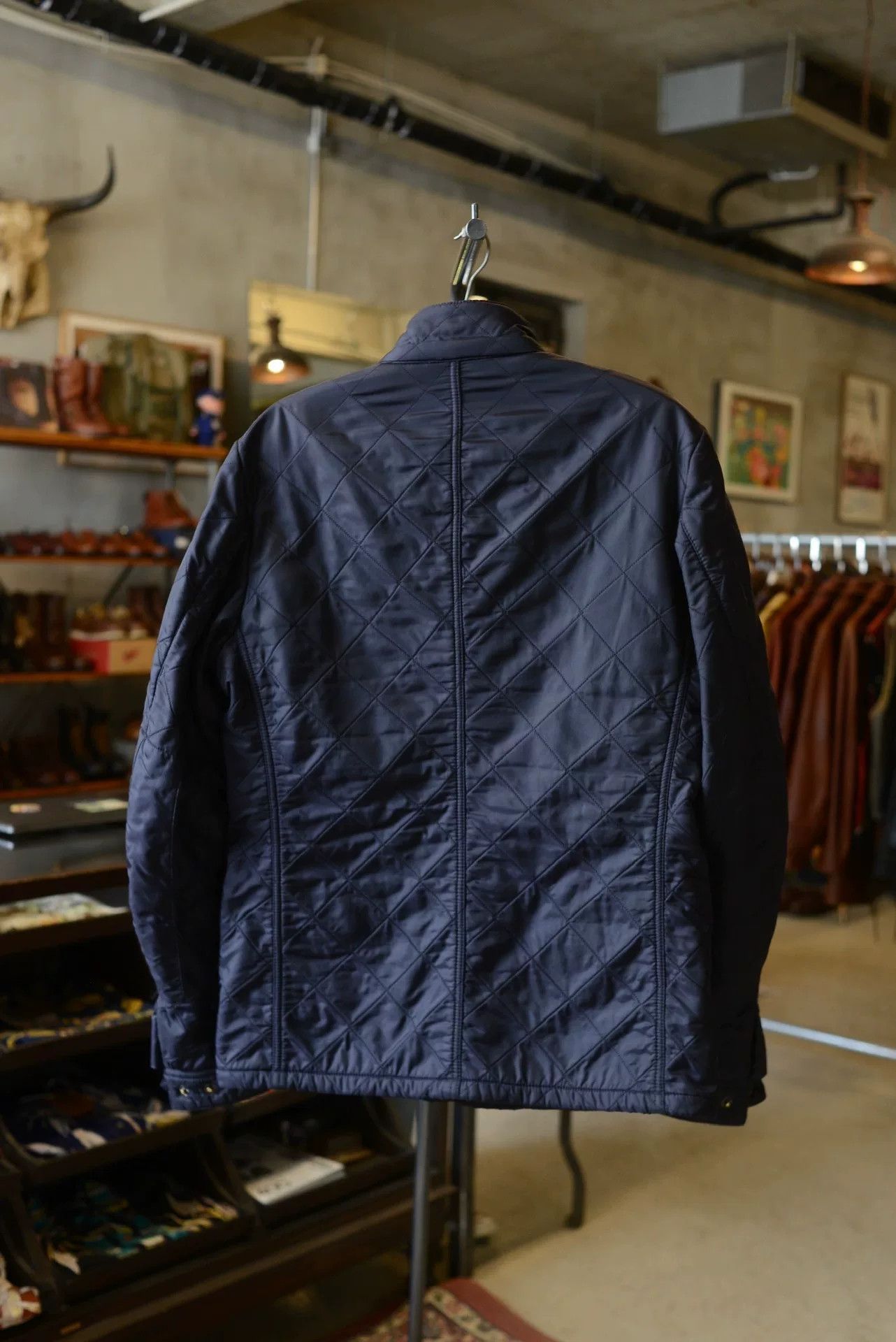 Barbour Barbour International Navy Quilted Jacket Size US M / EU 48-50 / 2 - 7 Thumbnail