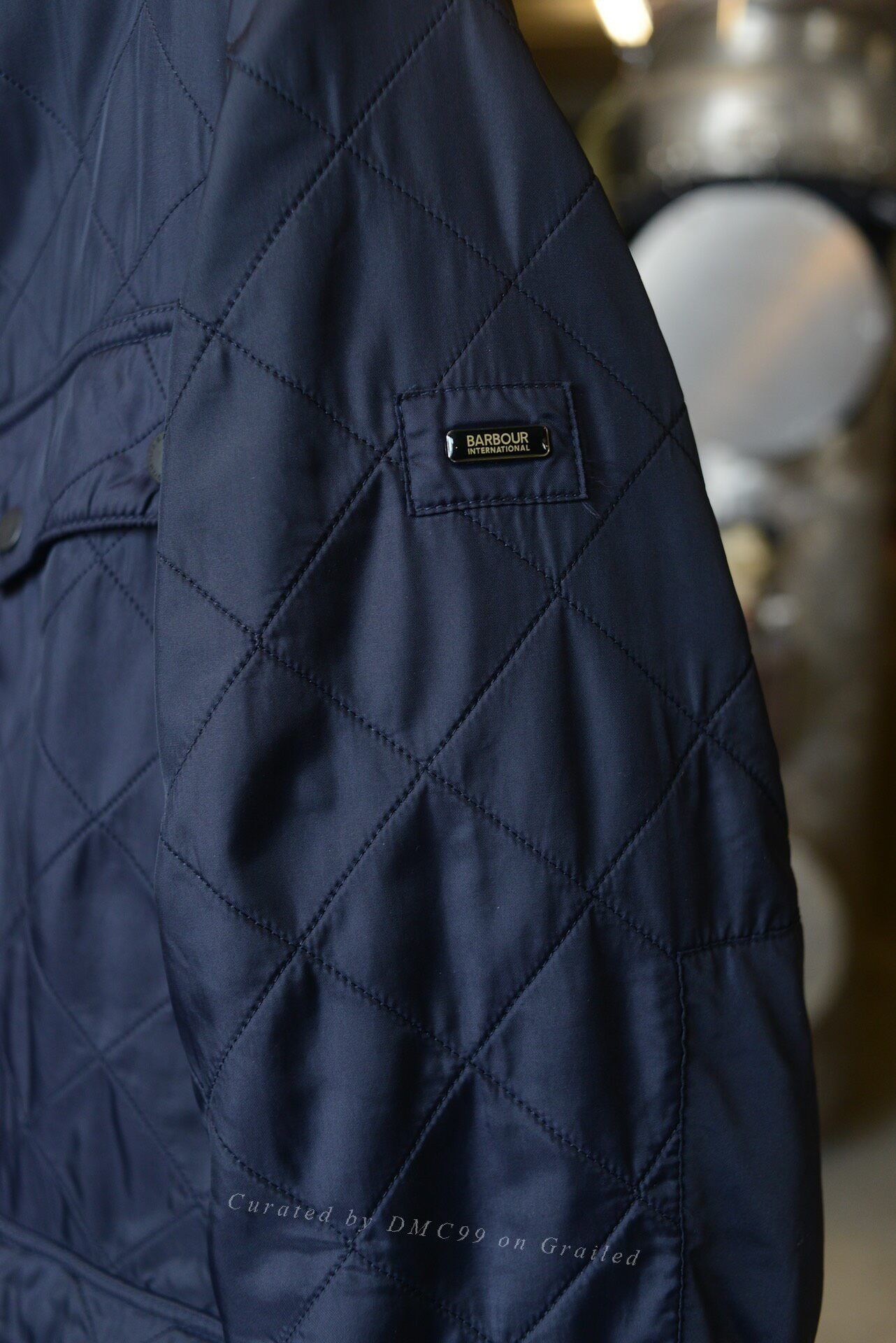 Barbour Barbour International Navy Quilted Jacket Size US M / EU 48-50 / 2 - 4 Thumbnail