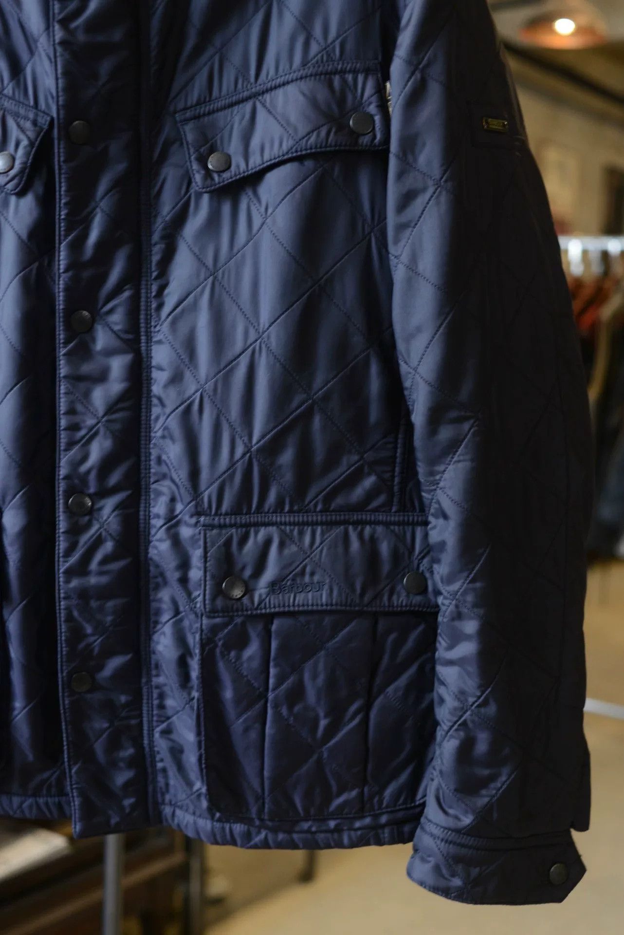 Barbour Barbour International Navy Quilted Jacket Size US M / EU 48-50 / 2 - 3 Thumbnail