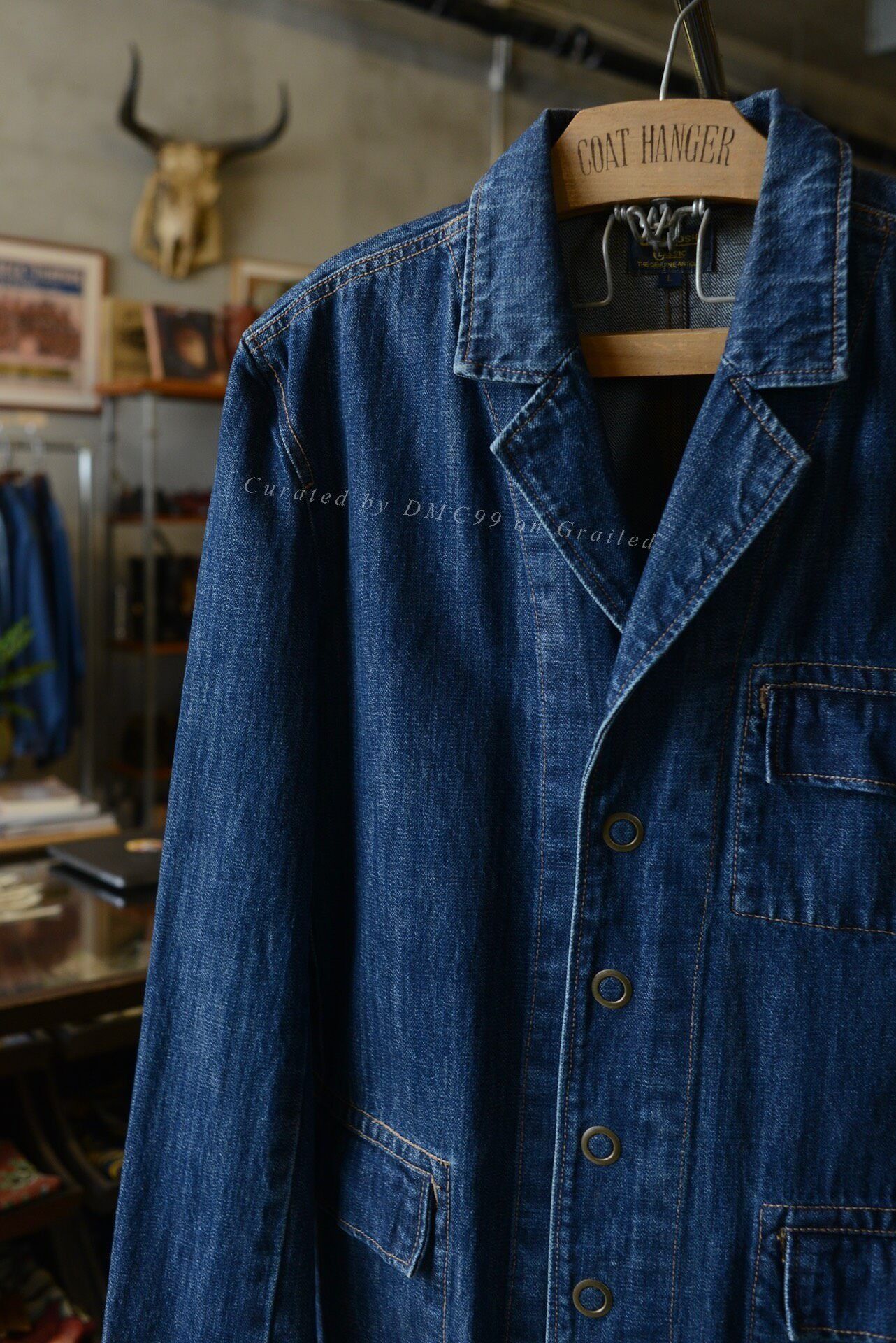 Oshkosh Oshkosh Three-Pocket Denim Blazer Size US L / EU 52-54 / 3 - 2 Thumbnail