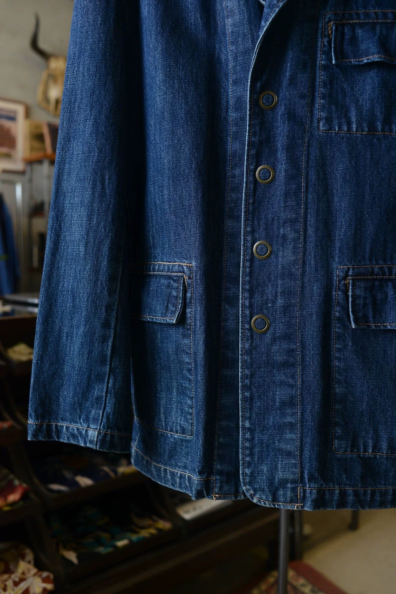 Oshkosh Oshkosh Three-Pocket Denim Blazer Size US L / EU 52-54 / 3 - 4 Thumbnail