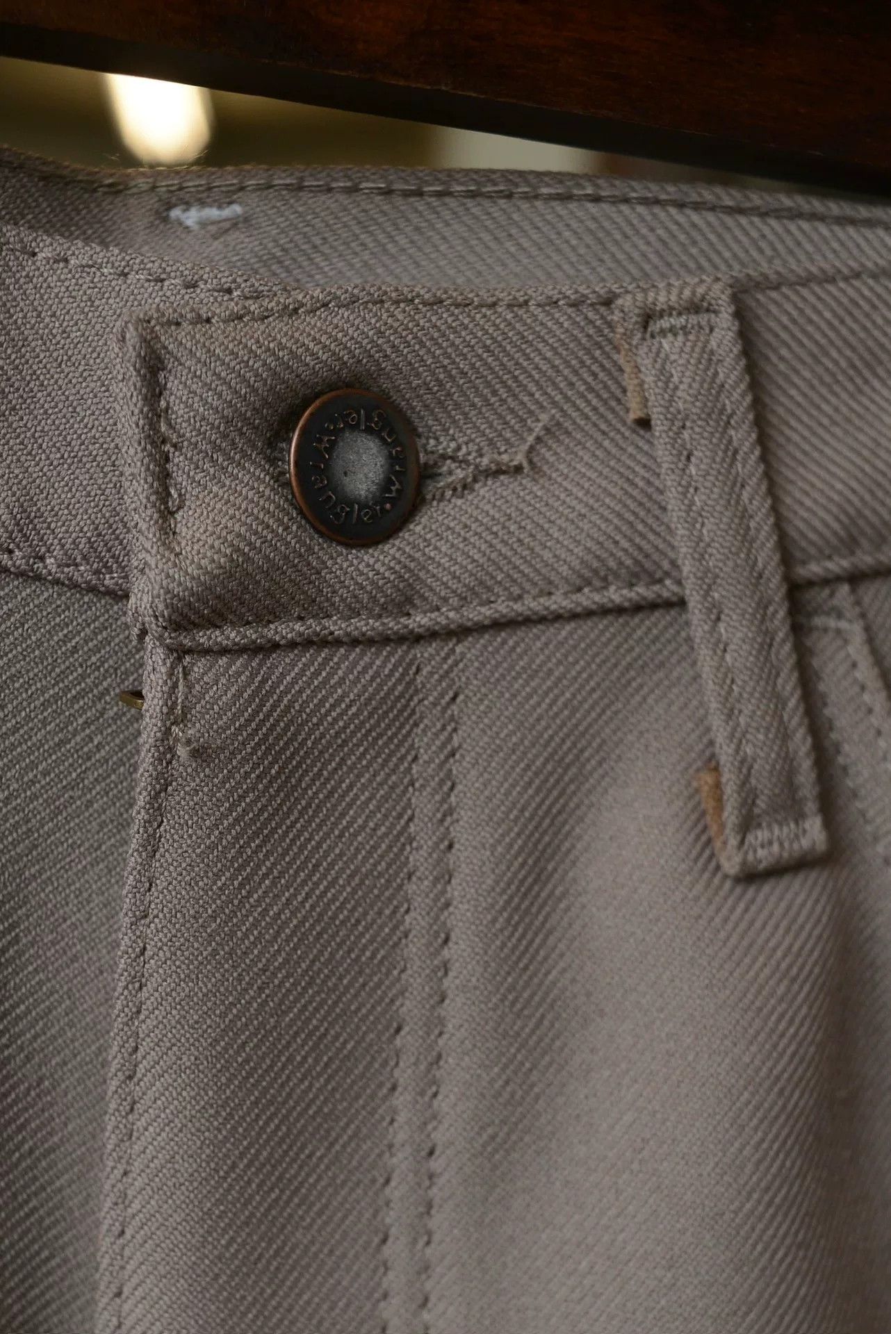 Wrangler Wrangler Oatmeal Straight-Leg Pants Size US 29 - 3 Thumbnail