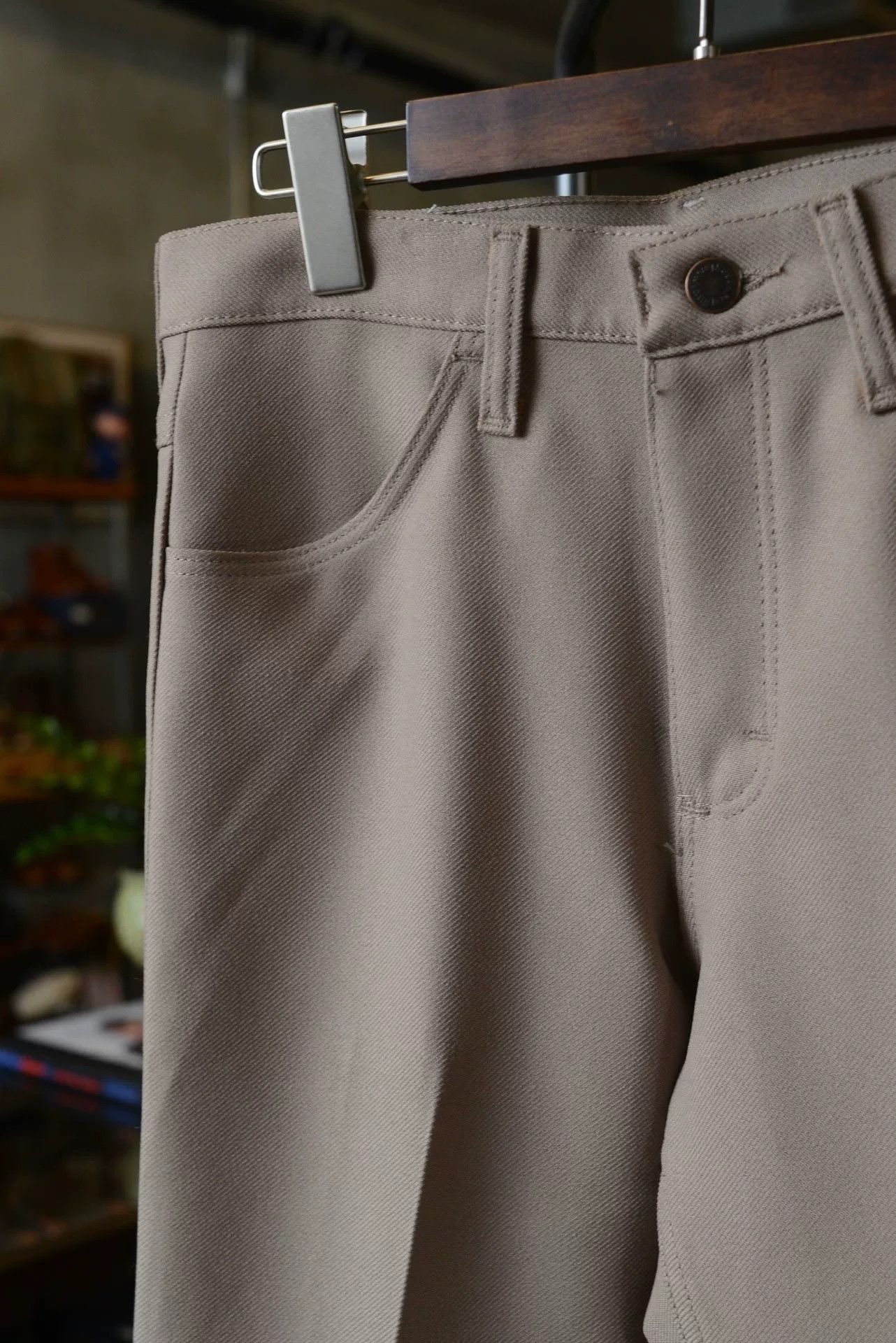 Wrangler Wrangler Oatmeal Straight-Leg Pants Size US 29 - 2 Thumbnail