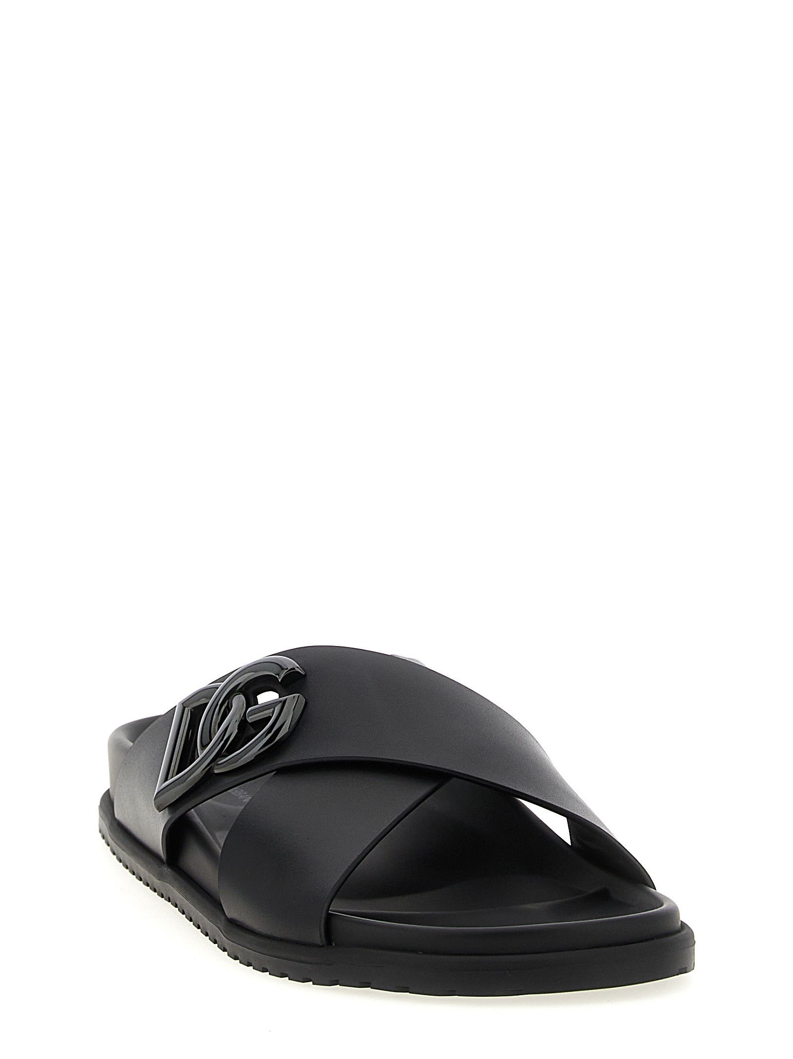Dolce & Gabbana Leather slides Size US 10 / EU 43 - 2 Thumbnail