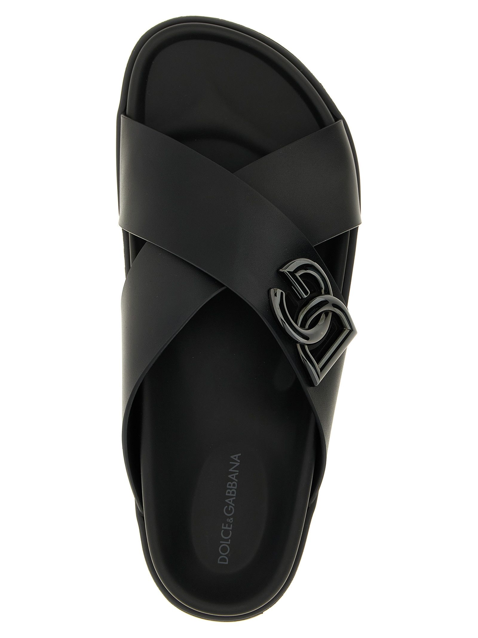 Dolce & Gabbana Leather slides Size US 10 / EU 43 - 4 Thumbnail