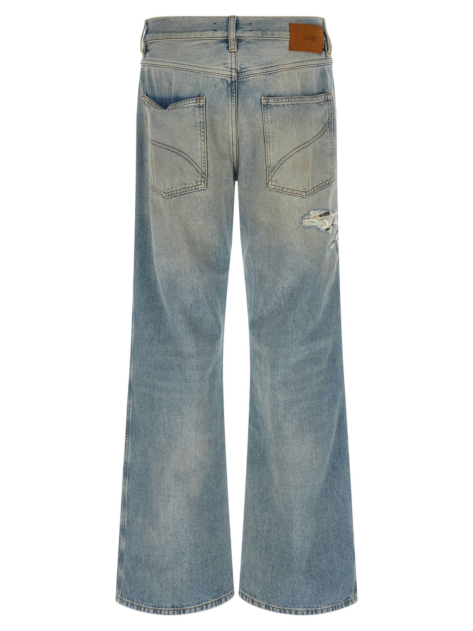 Amiri 'Checkered Repair Bootcut' jeans Size US 34 / EU 50 - 2 Thumbnail