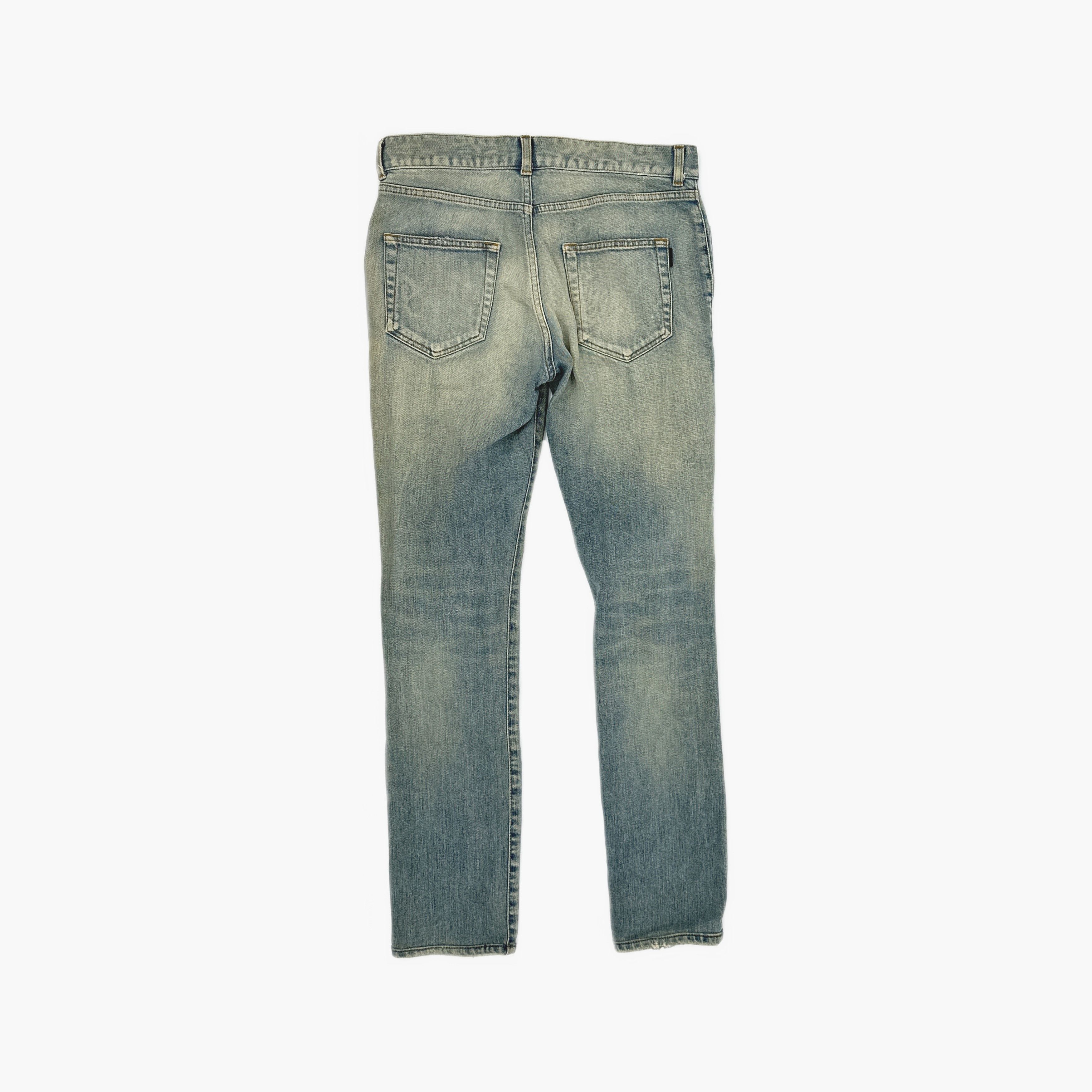 Saint Laurent Paris Saint Laurent Distressed Denim Jeans Size 30 Size US 30 / EU 46 - 2 Thumbnail