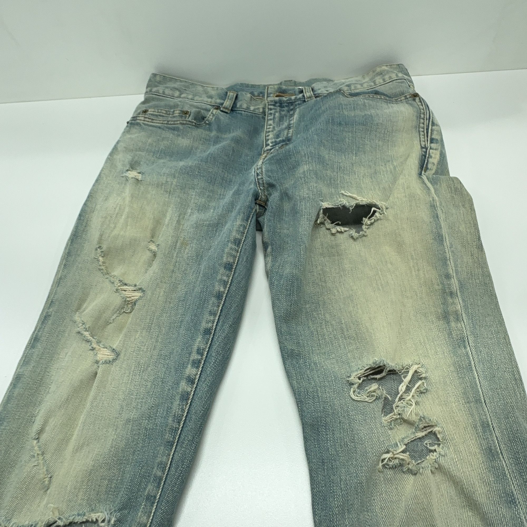 Saint Laurent Paris Saint Laurent Distressed Denim Jeans Size 30 Size US 30 / EU 46 - 7 Thumbnail