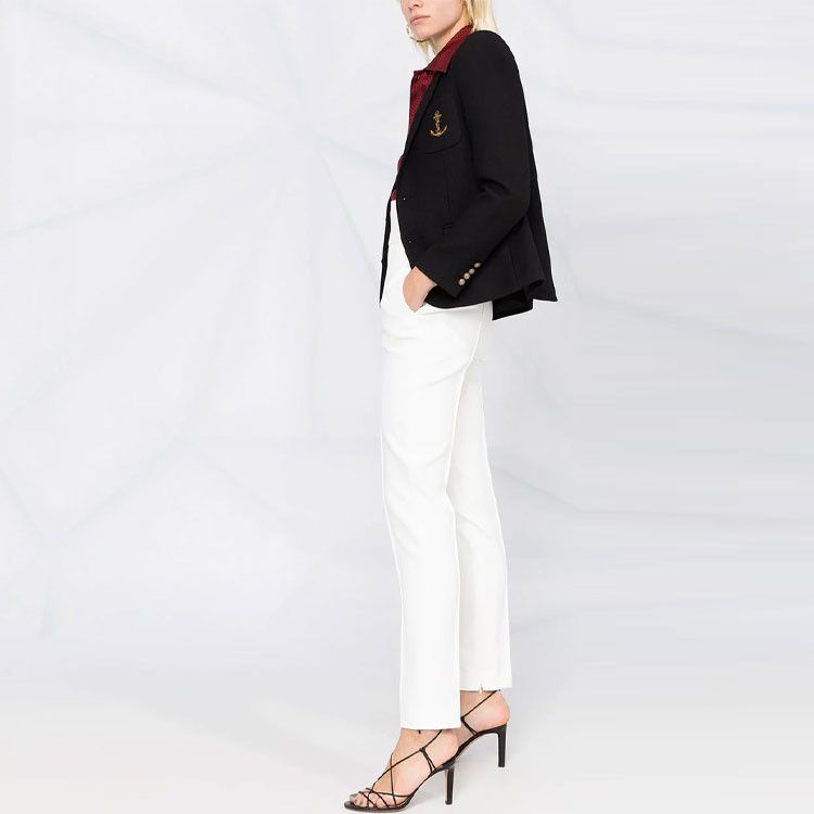 Saint Laurent Paris Saint Laurent Anchor Embroidered Blazer Size 34 Size XS / US 0-2 / IT 36-38 - 10 Thumbnail