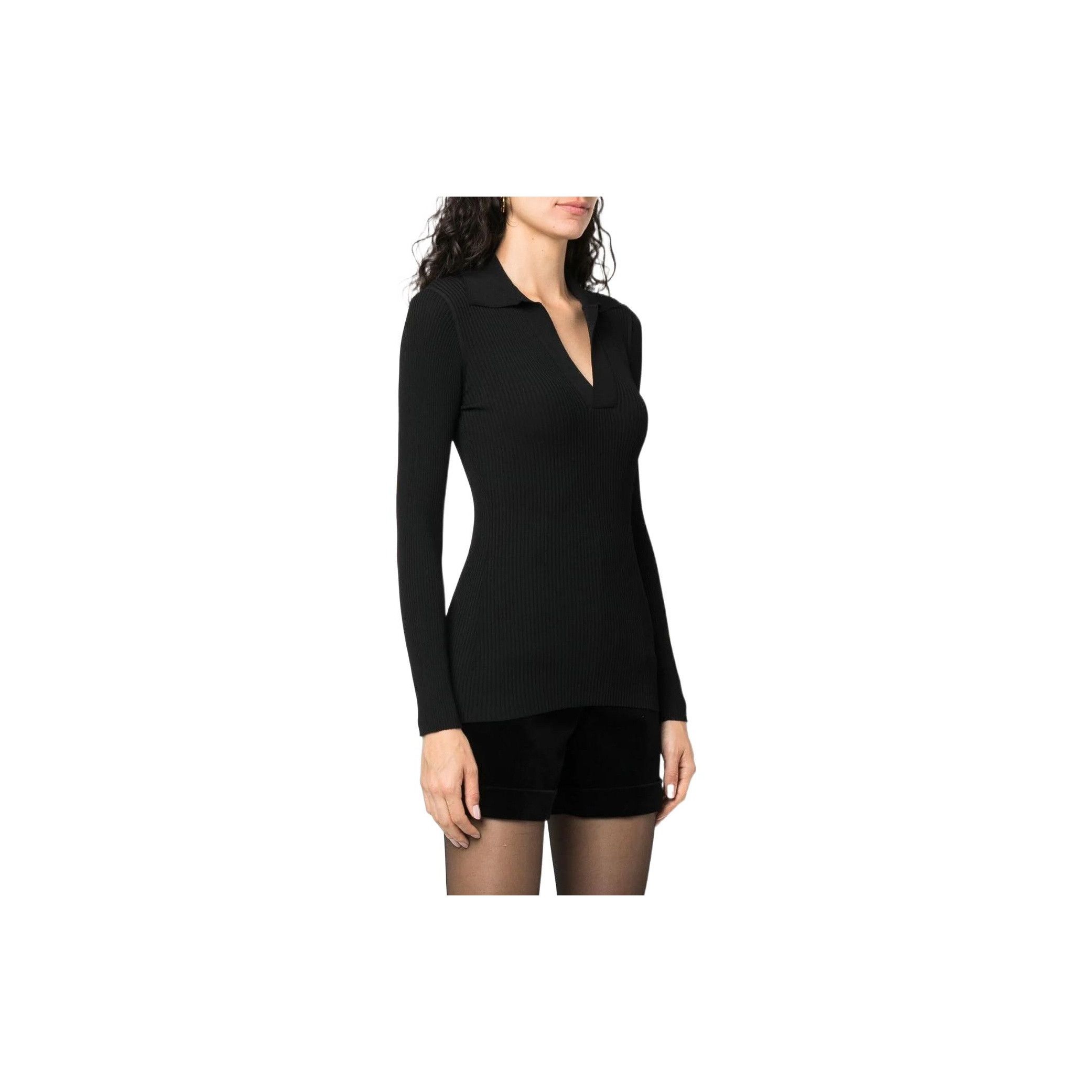 Saint Laurent Paris Saint Laurent Ribbed Collared Sweater Size L Size L / US 10 / IT 46 - 11 Thumbnail
