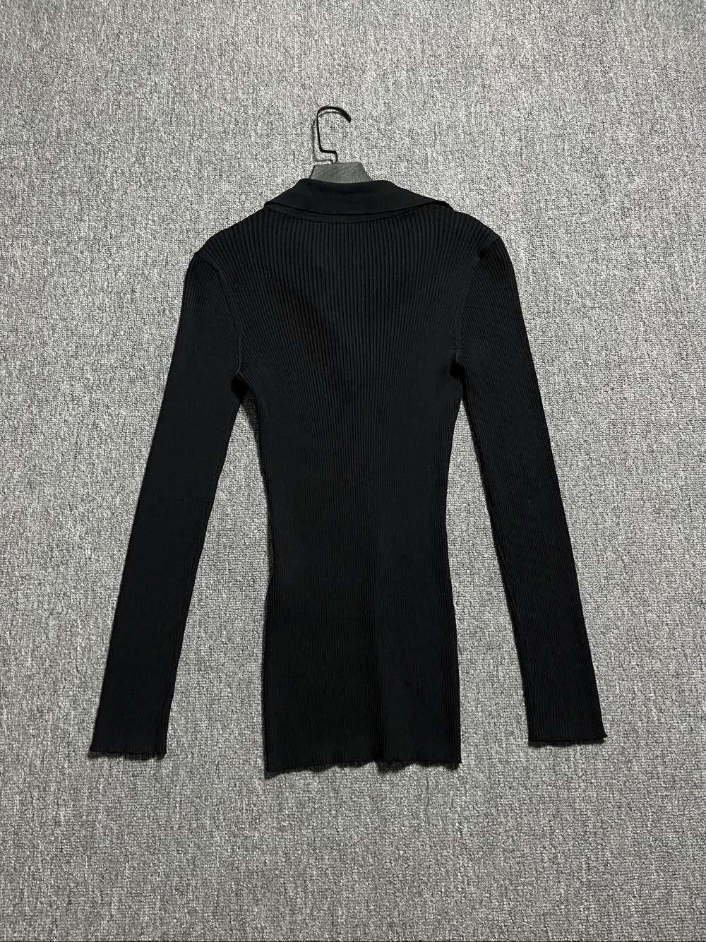 Saint Laurent Paris Saint Laurent Ribbed Collared Sweater Size L Size L / US 10 / IT 46 - 2 Thumbnail