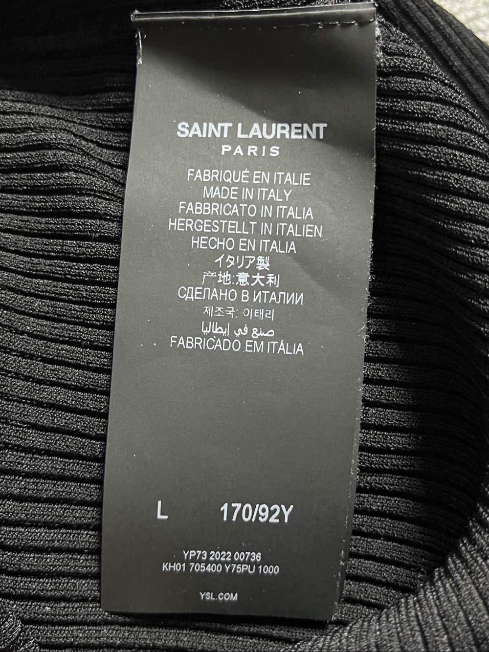 Saint Laurent Paris Saint Laurent Ribbed Collared Sweater Size L Size L / US 10 / IT 46 - 4 Thumbnail