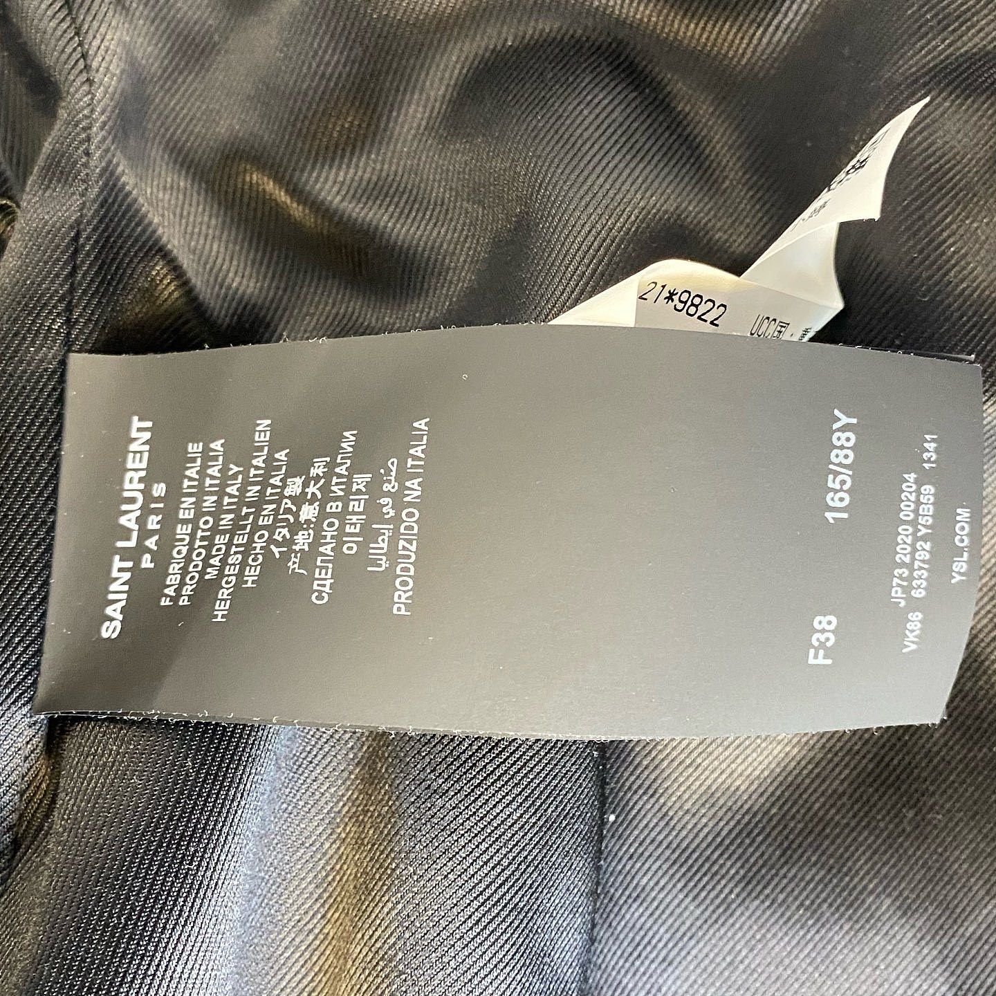 Saint Laurent Paris Saint Laurent Green Wool Jacket F38 Size S / US 4 / IT 40 - 4 Thumbnail