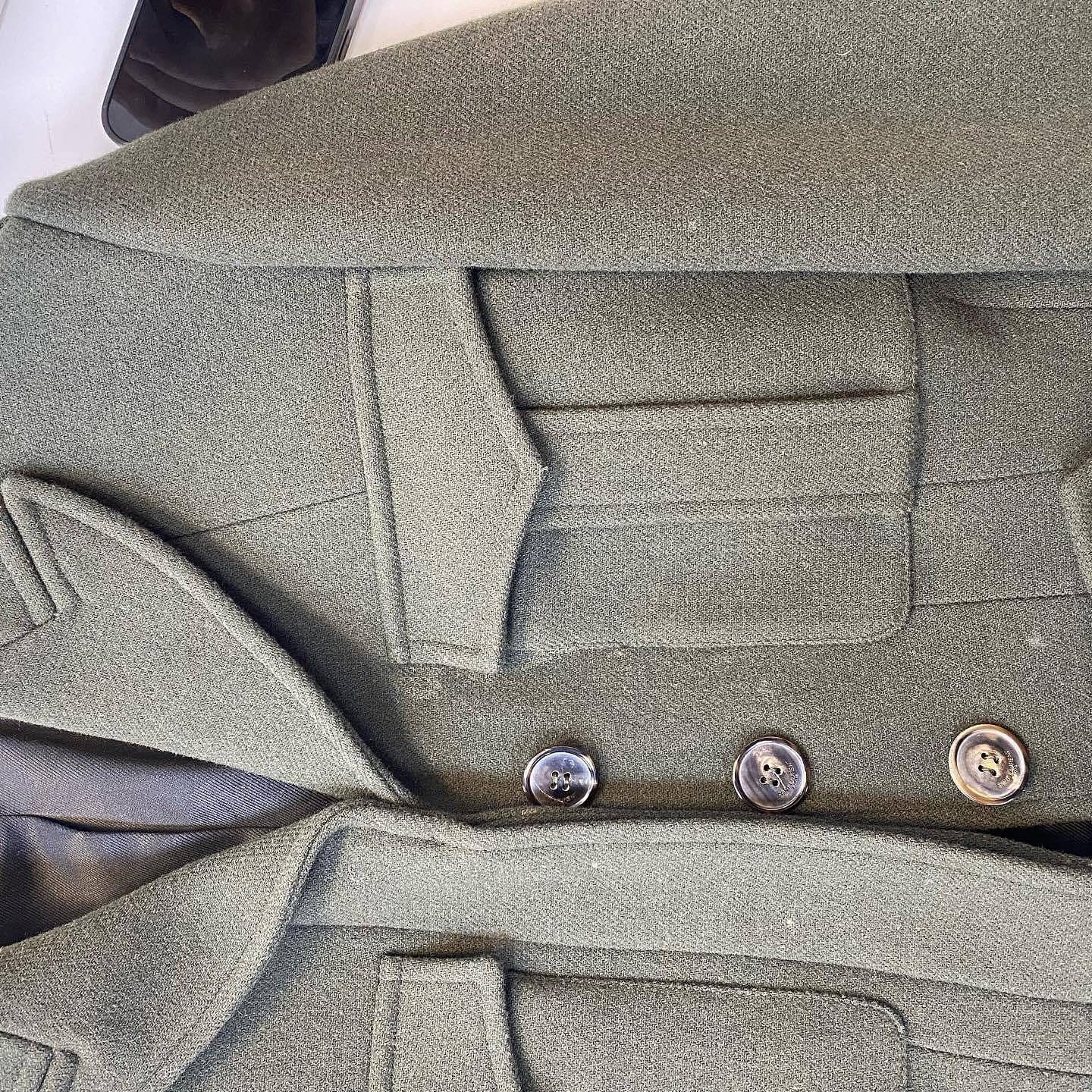Saint Laurent Paris Saint Laurent Green Wool Jacket F38 Size S / US 4 / IT 40 - 7 Thumbnail