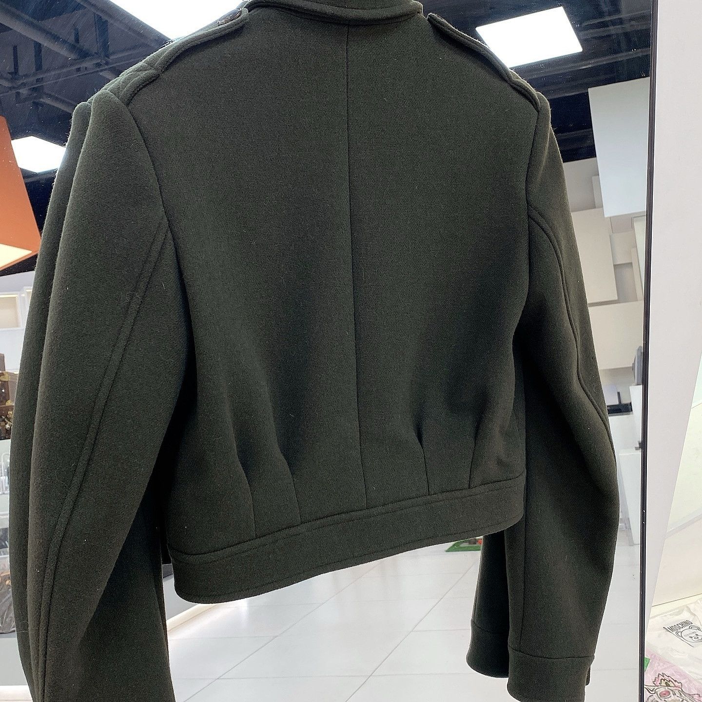 Saint Laurent Paris Saint Laurent Green Wool Jacket F38 Size S / US 4 / IT 40 - 5 Thumbnail