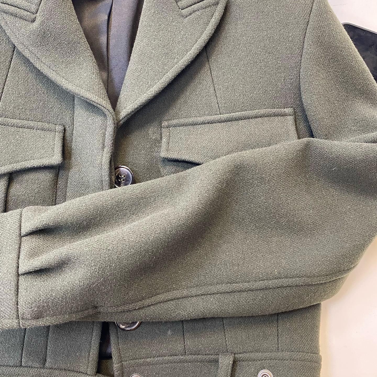 Saint Laurent Paris Saint Laurent Green Wool Jacket F38 Size S / US 4 / IT 40 - 10 Thumbnail