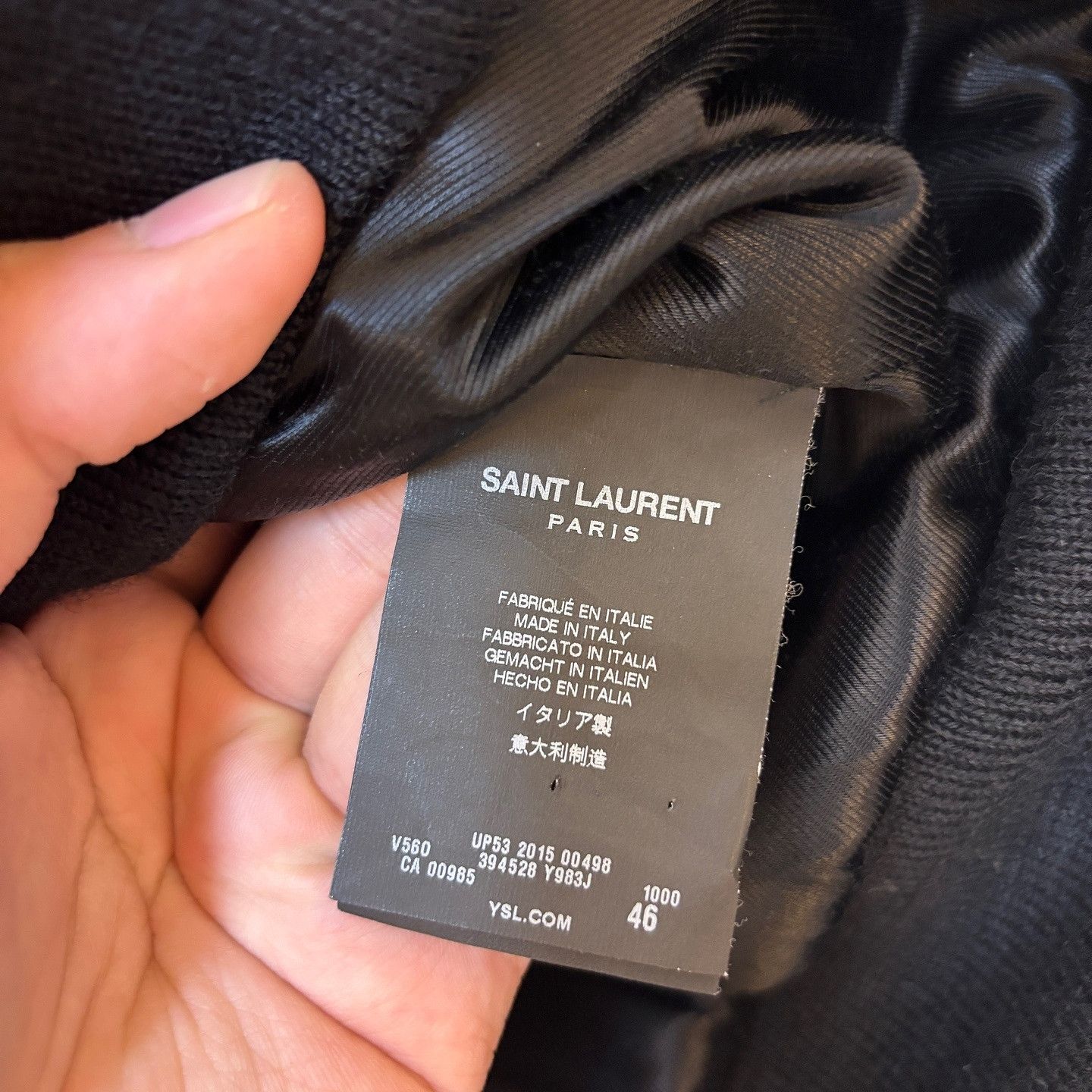 Saint Laurent Paris Saint Laurent Zipper Knit Bomber Jacket Size S Size US S / EU 44-46 / 1 - 4 Thumbnail
