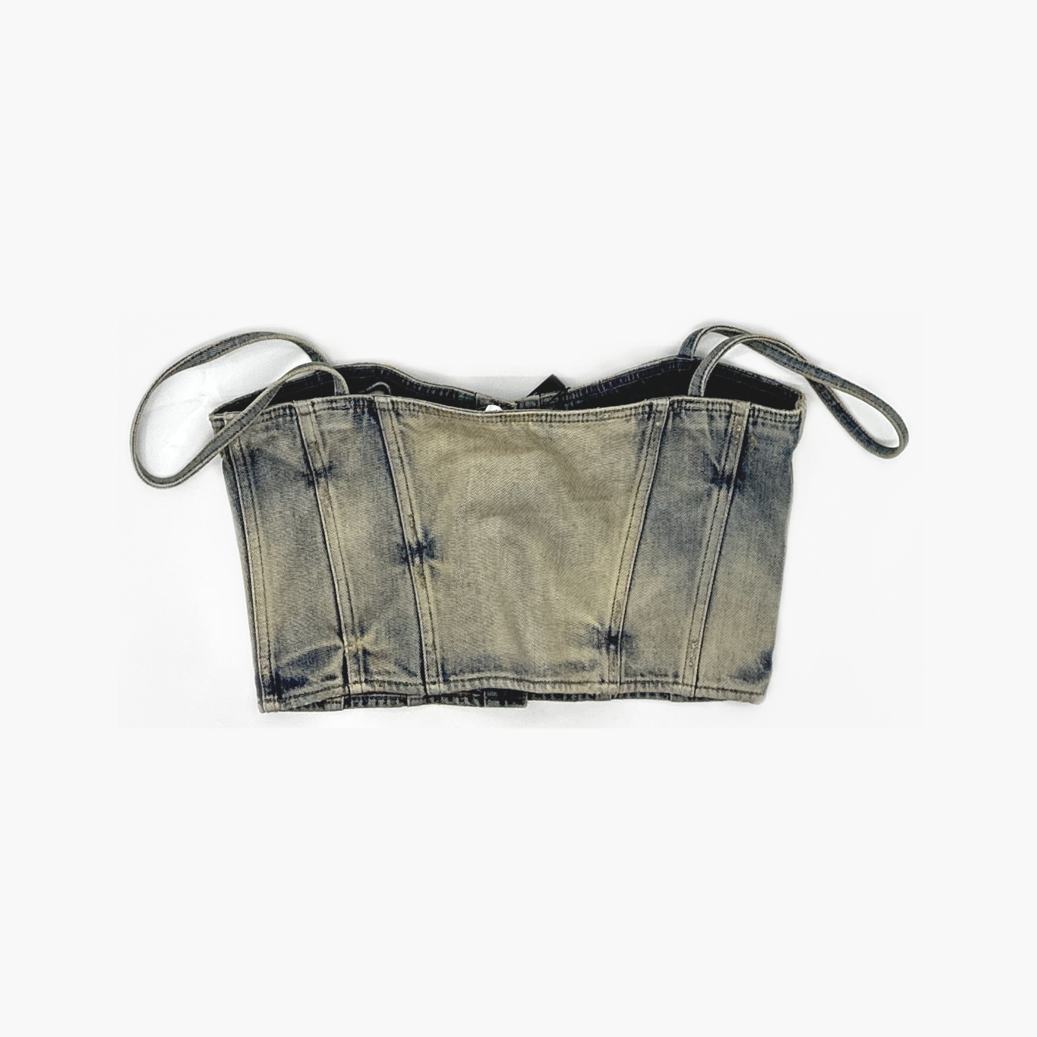 Saint Laurent Paris Saint Laurent Denim Corset Top Size 40 Size M / US 6-8 / IT 42-44 - 2 Thumbnail