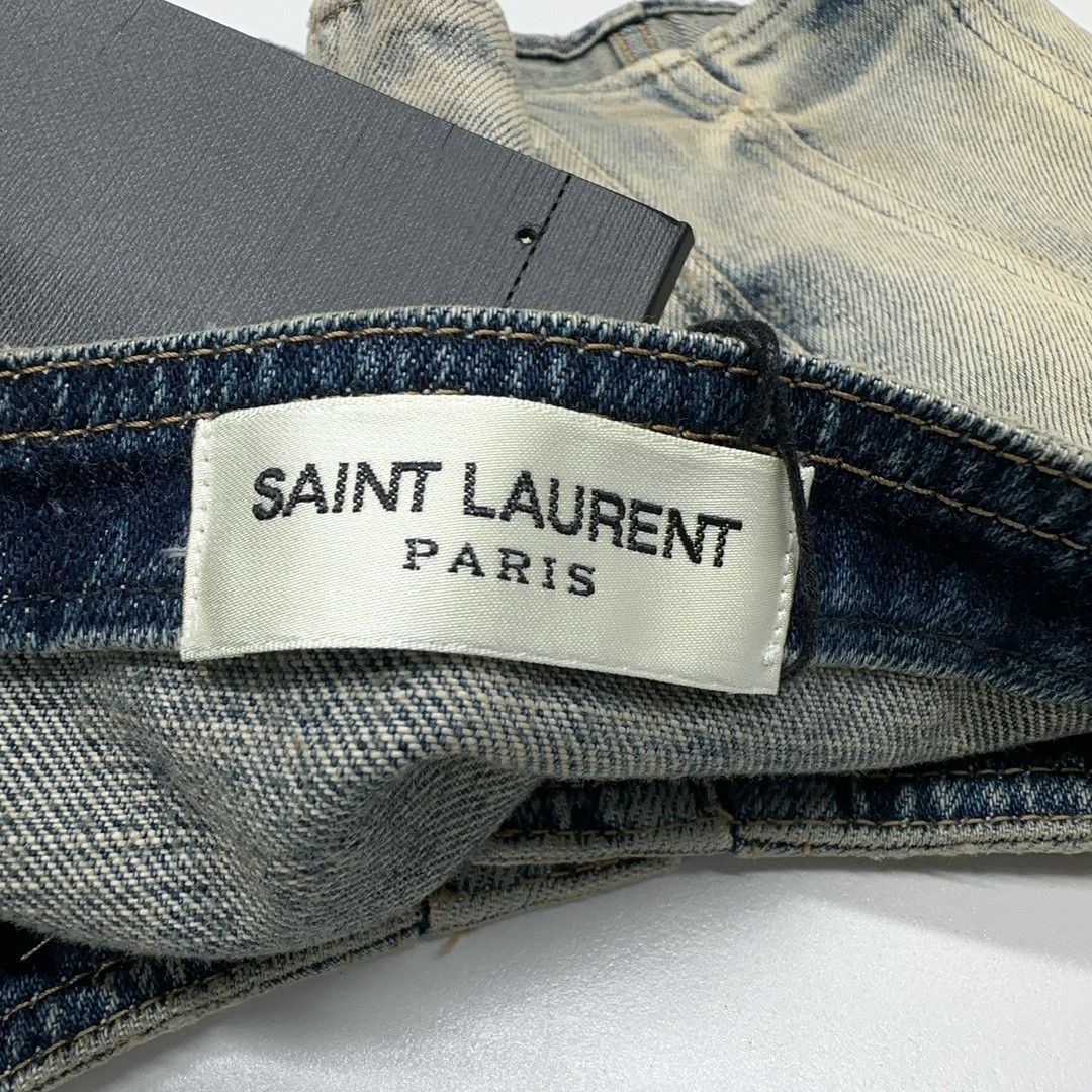 Saint Laurent Paris Saint Laurent Denim Corset Top Size 40 Size M / US 6-8 / IT 42-44 - 4 Thumbnail