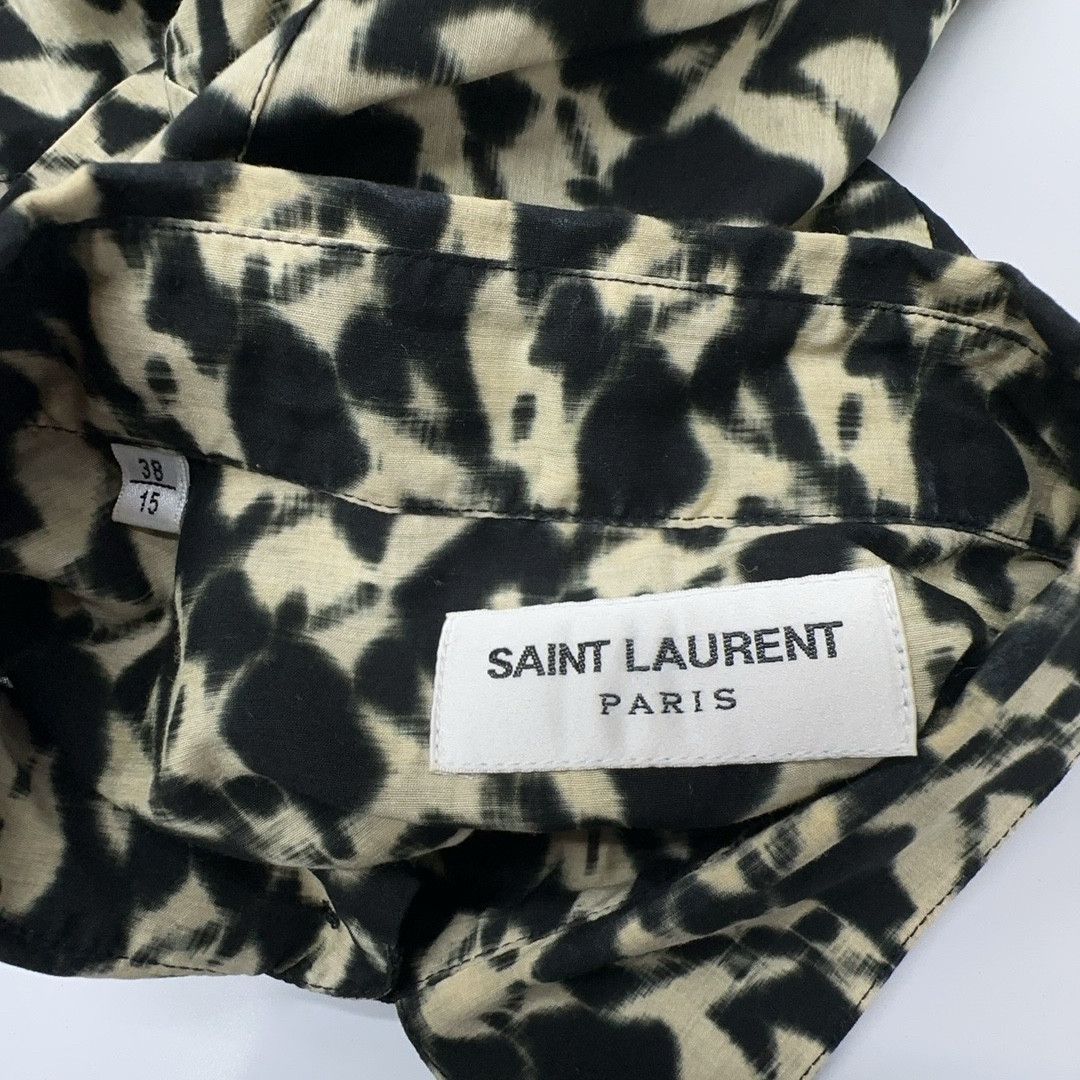 Saint Laurent Paris Saint Laurent Printed Long Sleeve Shirt Size S Size US S / EU 44-46 / 1 - 3 Thumbnail