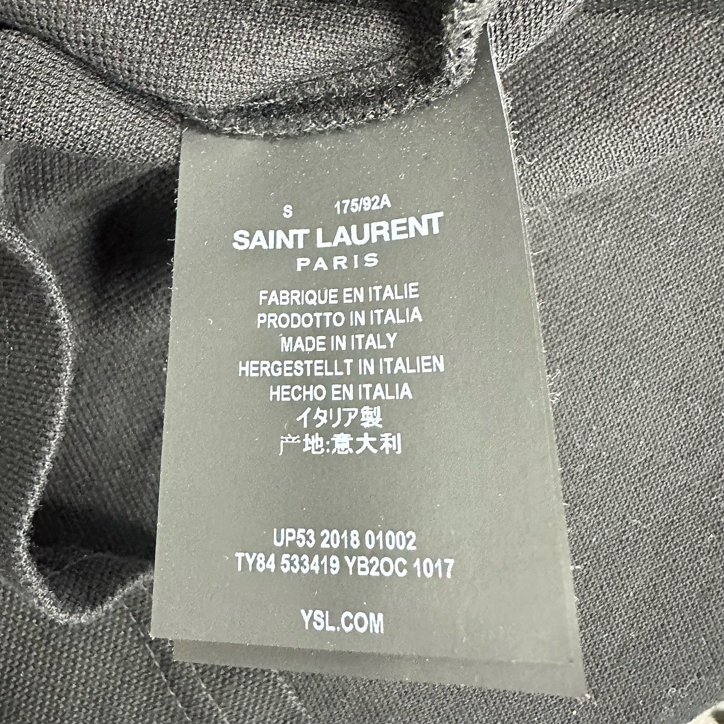 Saint Laurent Paris Saint Laurent Playing Card Polo Shirt Size S Size US S / EU 44-46 / 1 - 4 Thumbnail