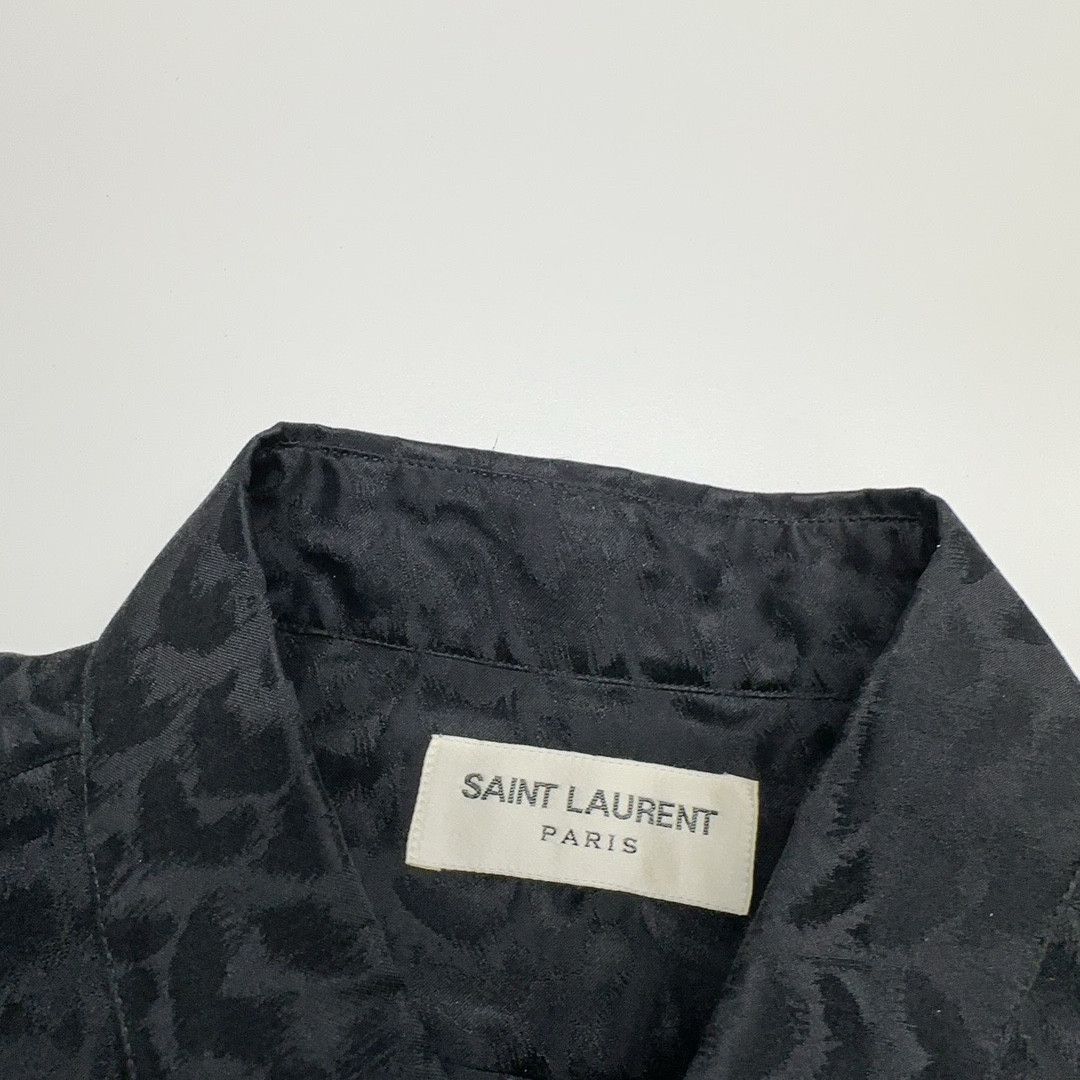 Saint Laurent Paris Saint Laurent Silk Jacquard Button Up Shirt Size S Size US S / EU 44-46 / 1 - 5 Thumbnail