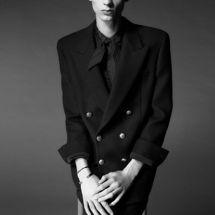 Saint Laurent Paris Saint Laurent Silk Jacquard Button Up Shirt Size S Size US S / EU 44-46 / 1 - 10 Thumbnail