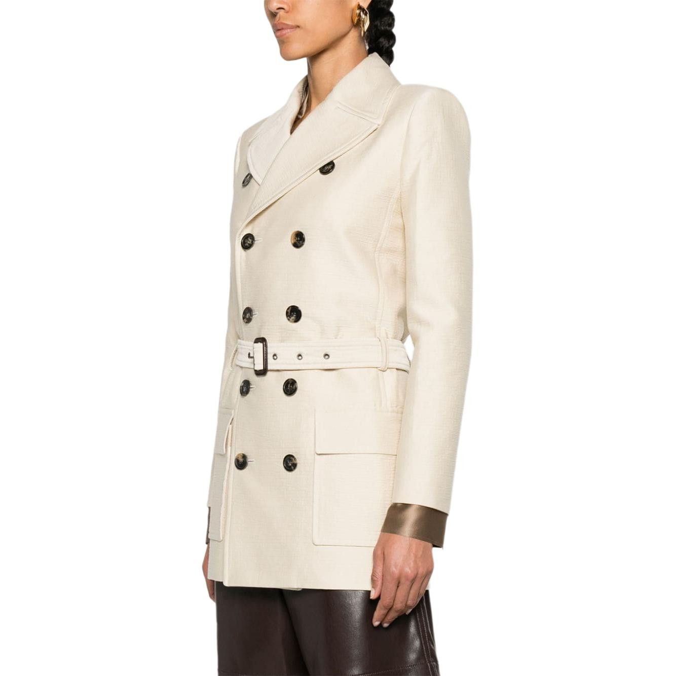 Saint Laurent Paris Saint Laurent Belted Double Breasted Jacket F40 Size M / US 6-8 / IT 42-44 - 9 Thumbnail