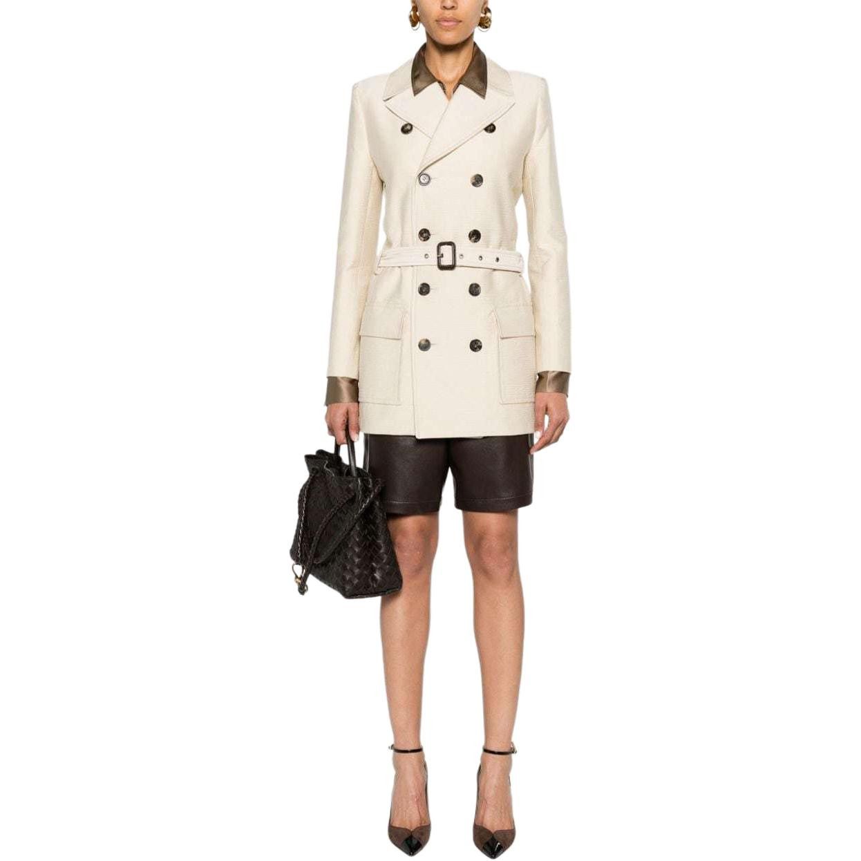 Saint Laurent Paris Saint Laurent Belted Double Breasted Jacket F40 Size M / US 6-8 / IT 42-44 - 7 Thumbnail