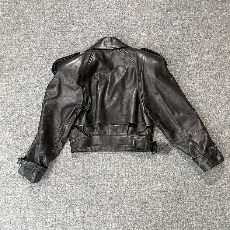 Saint Laurent Paris Saint Laurent Black Leather Jacket F38 Size S / US 4 / IT 40 - 2 Thumbnail