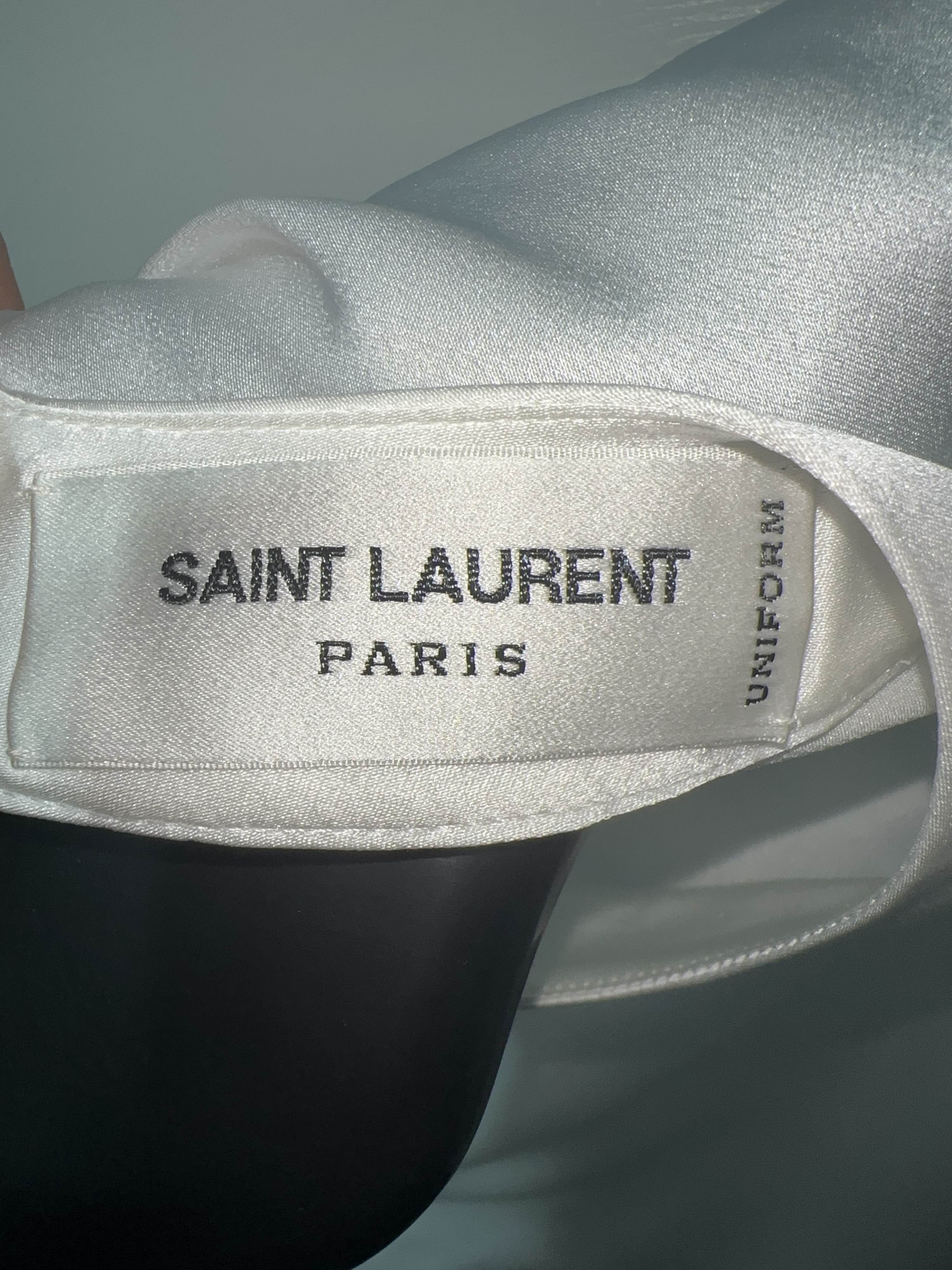 Saint Laurent Paris Saint Laurent Uniform Short Sleeve T-Shirt Size 34 Size XS / US 0-2 / IT 36-38 - 3 Thumbnail
