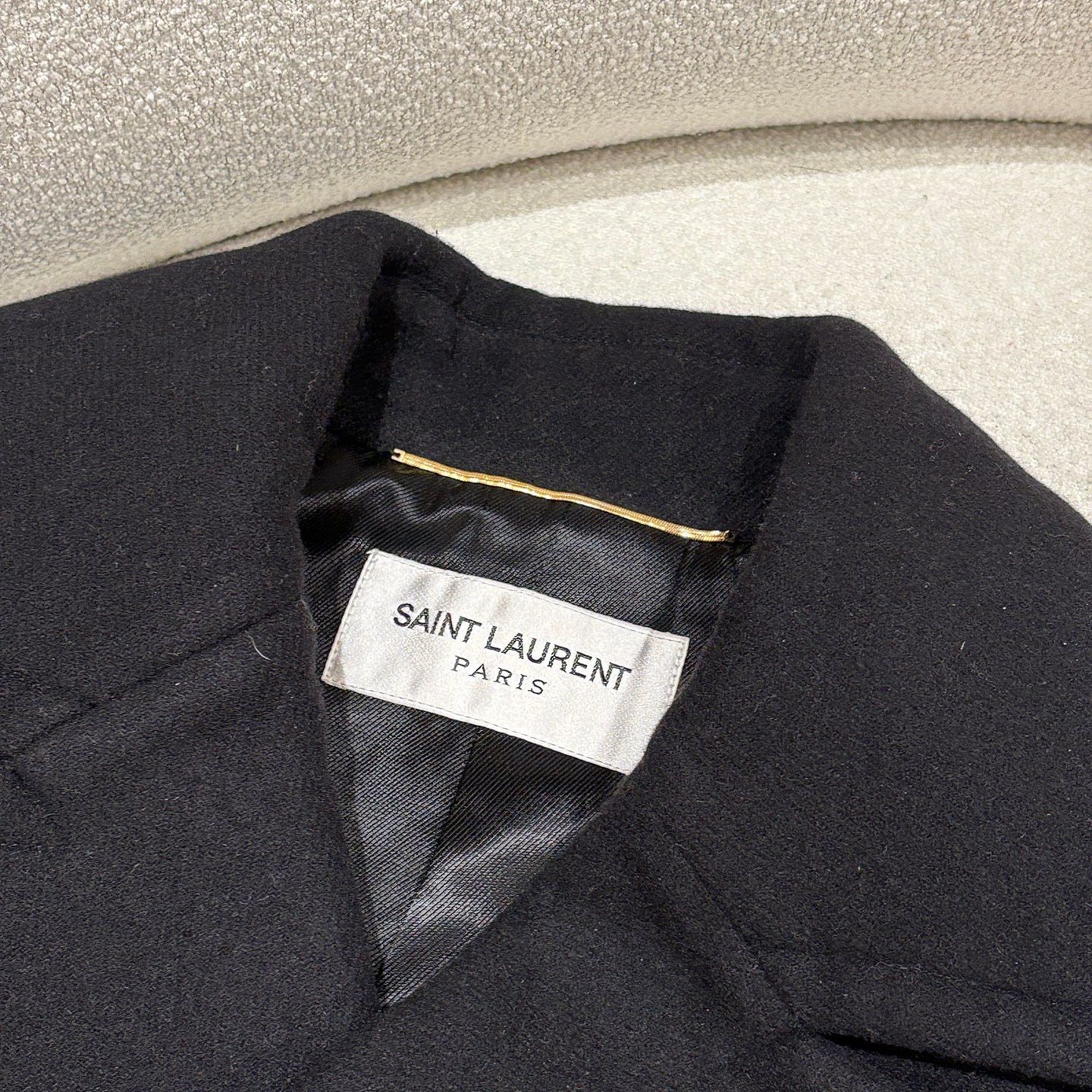 Saint Laurent Paris Saint Laurent Double-Breasted Wool Coat Size 36 Size XS / US 0-2 / IT 36-38 - 3 Thumbnail