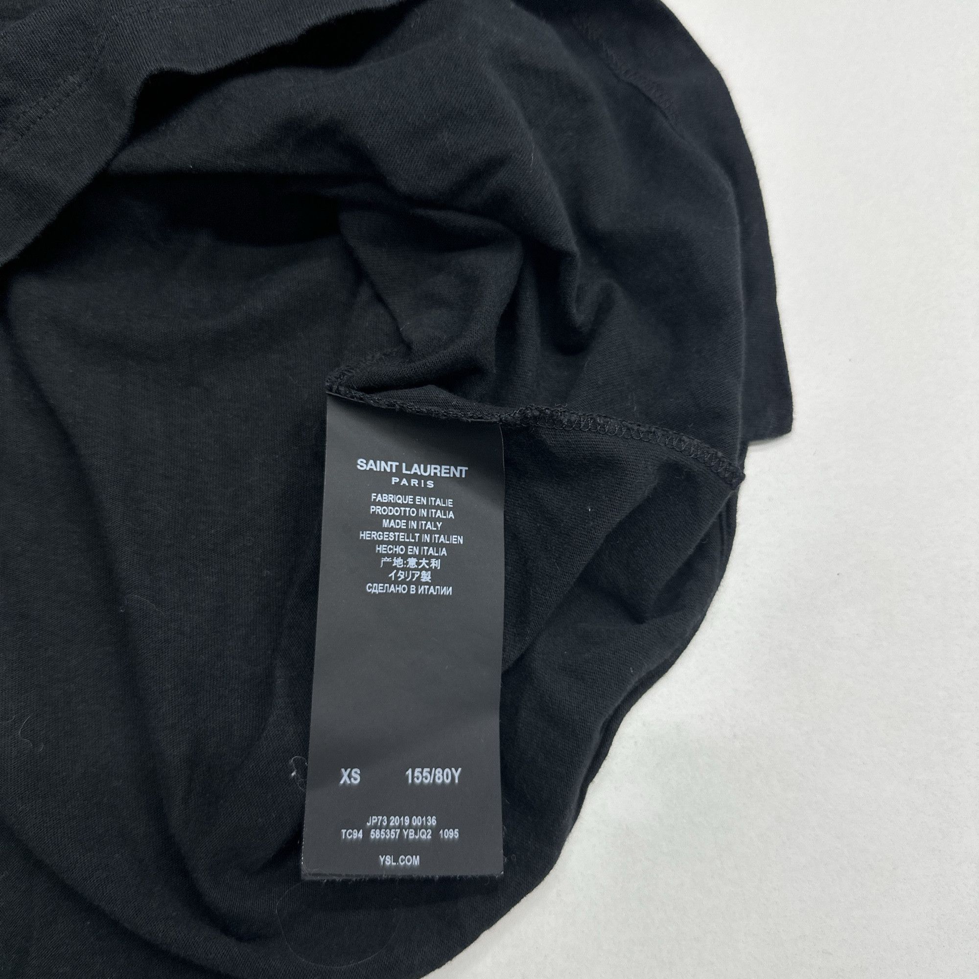 Saint Laurent Paris Saint Laurent Courte Est La Nuit Graphic T-Shirt Size XS Size US XS / EU 42 / 0 - 4 Thumbnail