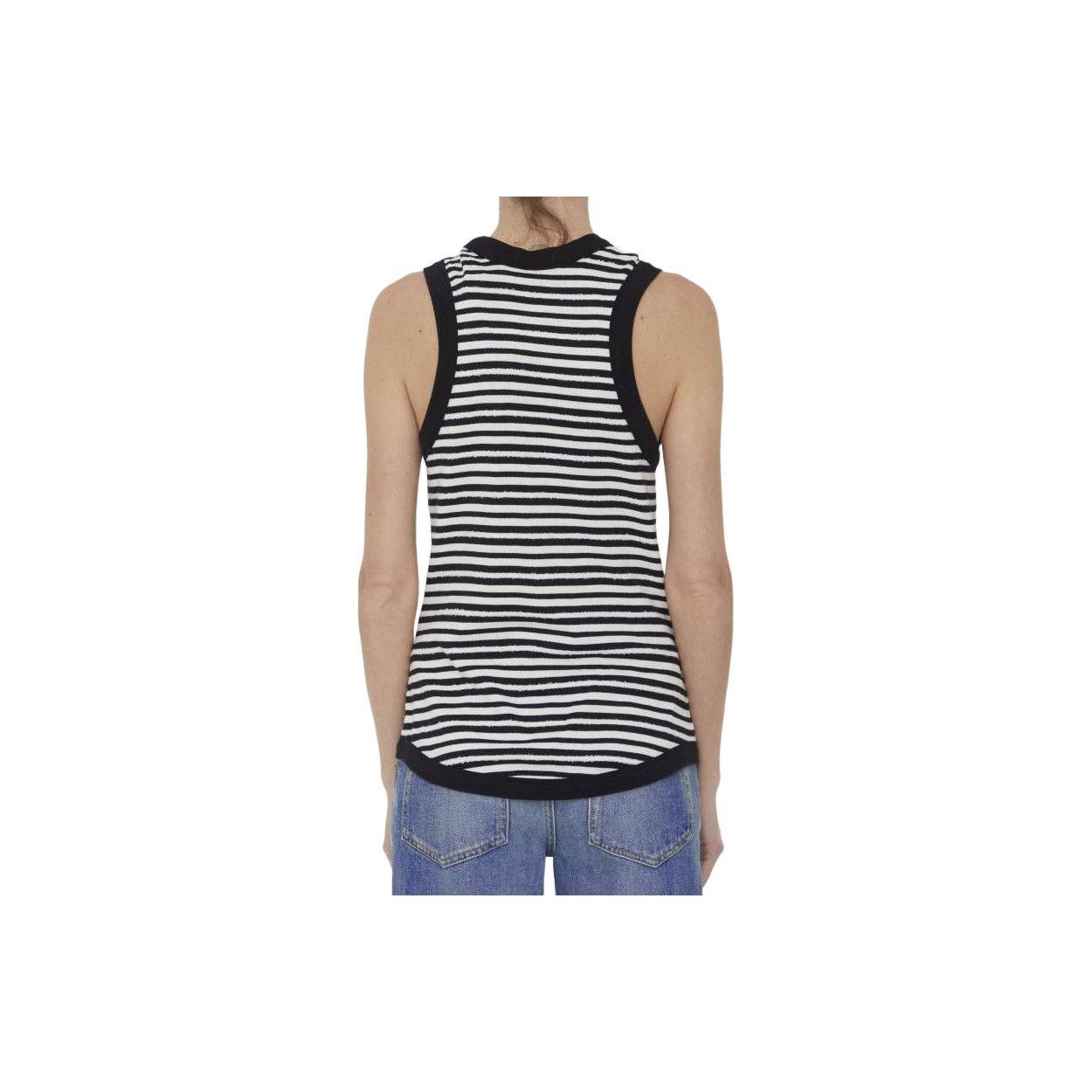 Saint Laurent Paris Saint Laurent Striped Tank Top Size S Size S / US 4 / IT 40 - 12 Thumbnail
