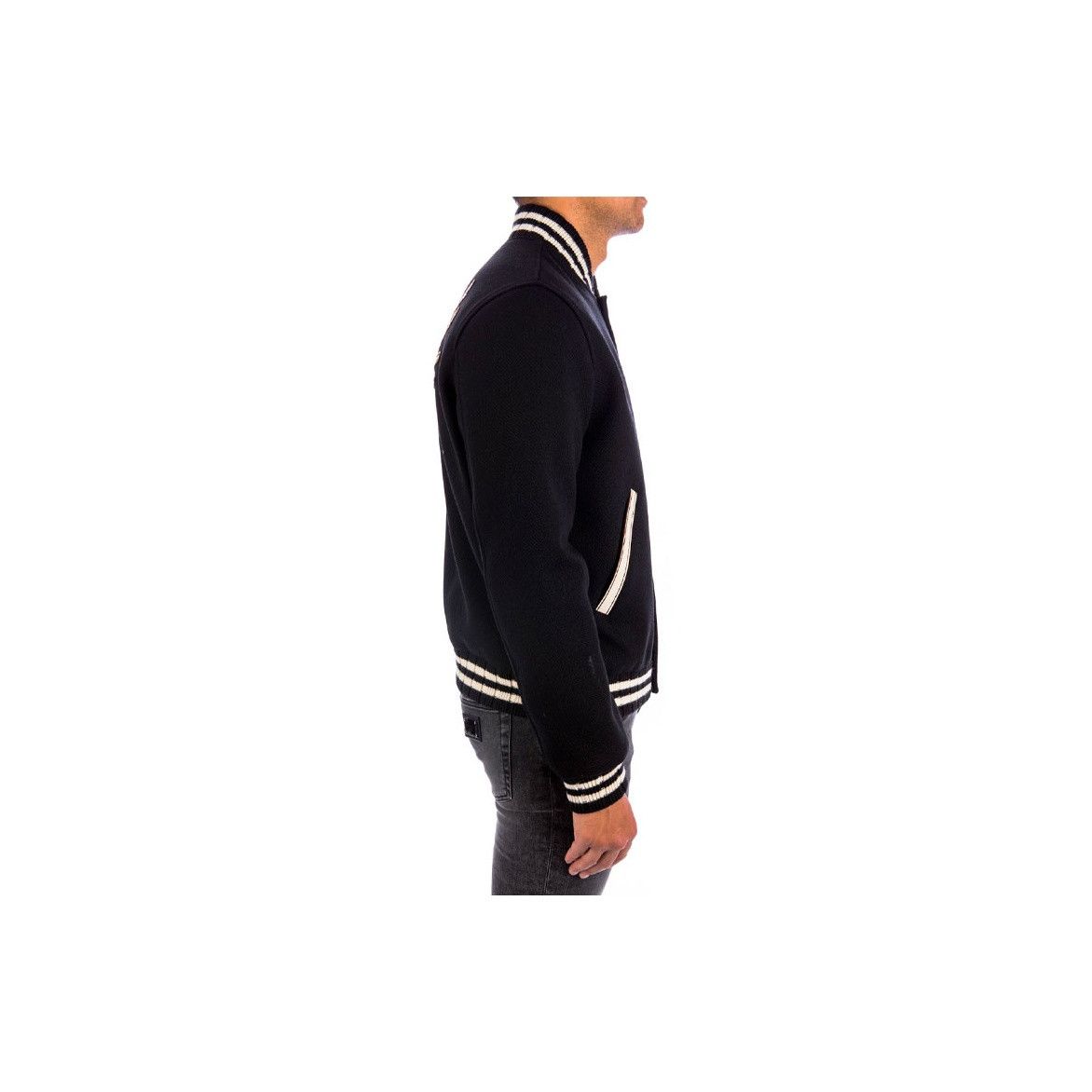 Saint Laurent Paris Saint Laurent Script Logo Varsity Jacket Size M Size US M / EU 48-50 / 2 - 8 Thumbnail