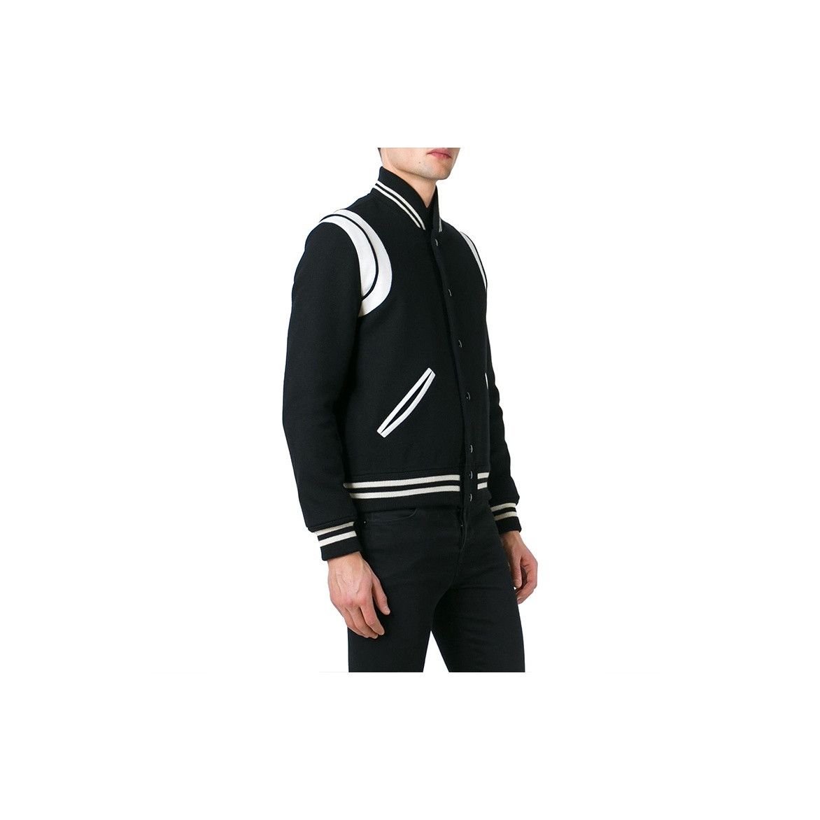 Saint Laurent Paris Saint Laurent Varsity Bomber Jacket Size 52 Size US L / EU 52-54 / 3 - 6 Thumbnail