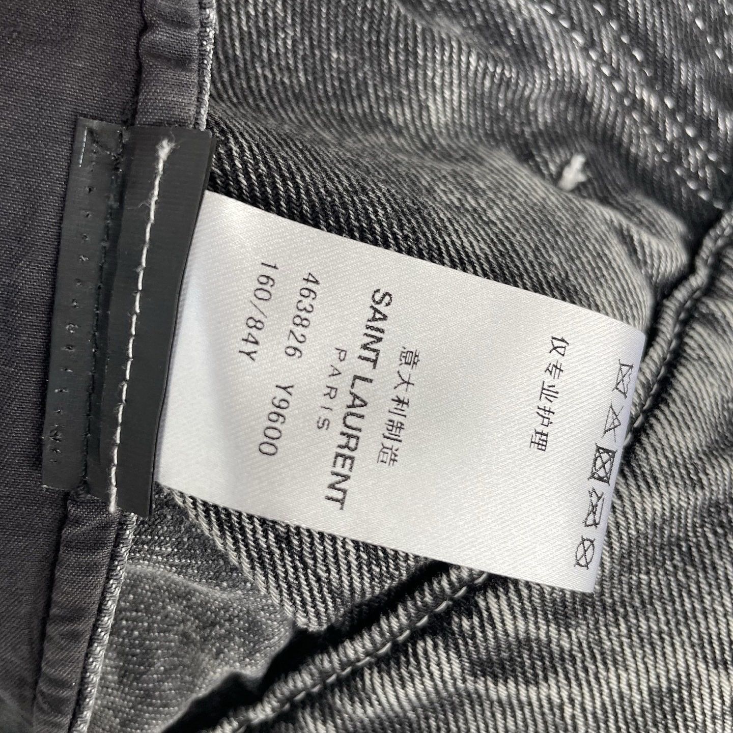 Saint Laurent Paris Saint Laurent Washed Denim Jacket Size XS Size US XS / EU 42 / 0 - 4 Thumbnail
