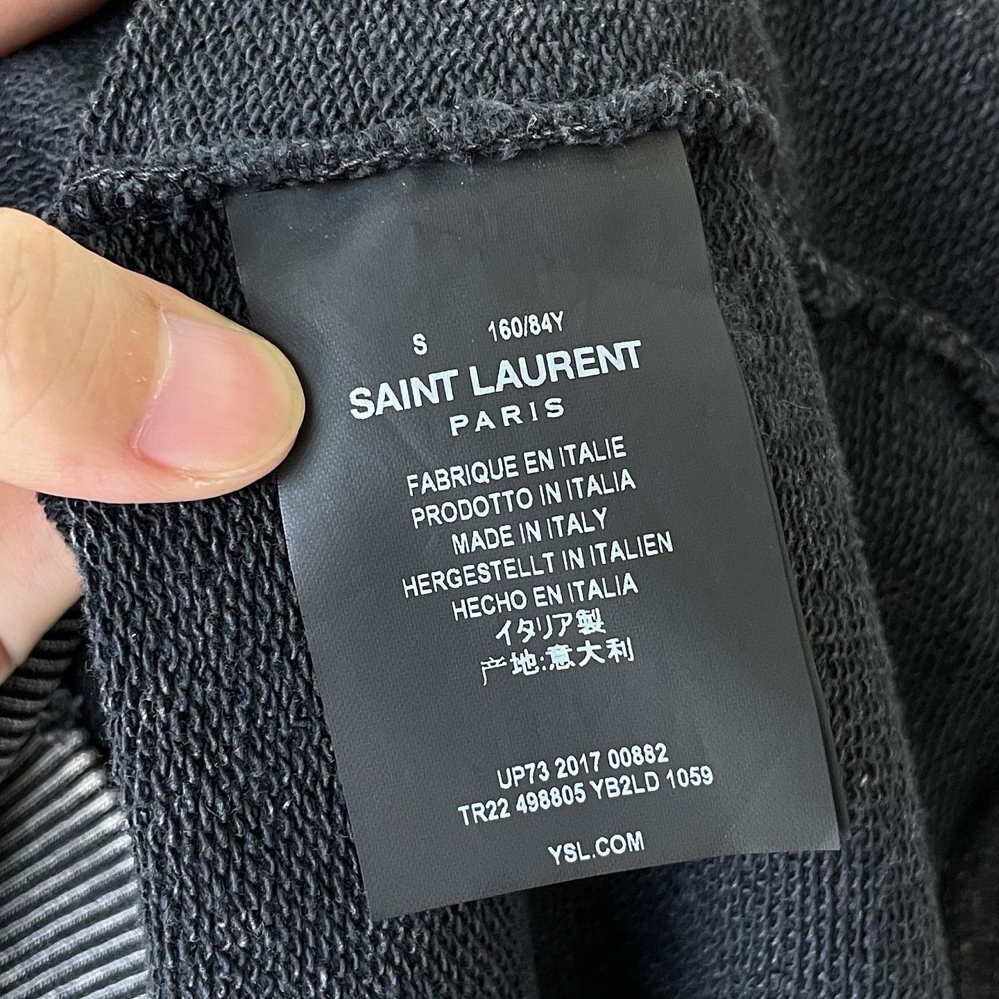 Saint Laurent Paris Saint Laurent Faded Cotton Hoodie Size S Size S / US 4 / IT 40 - 4 Thumbnail