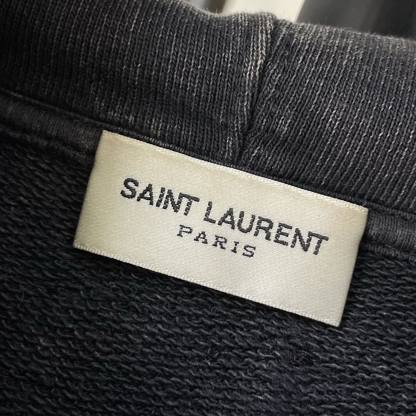 Saint Laurent Paris Saint Laurent Faded Cotton Hoodie Size S Size S / US 4 / IT 40 - 3 Thumbnail