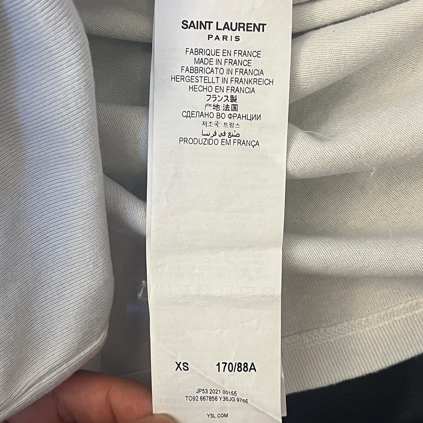 Saint Laurent Paris Saint Laurent YSL Logo T-Shirt Size XS Size US XS / EU 42 / 0 - 4 Thumbnail