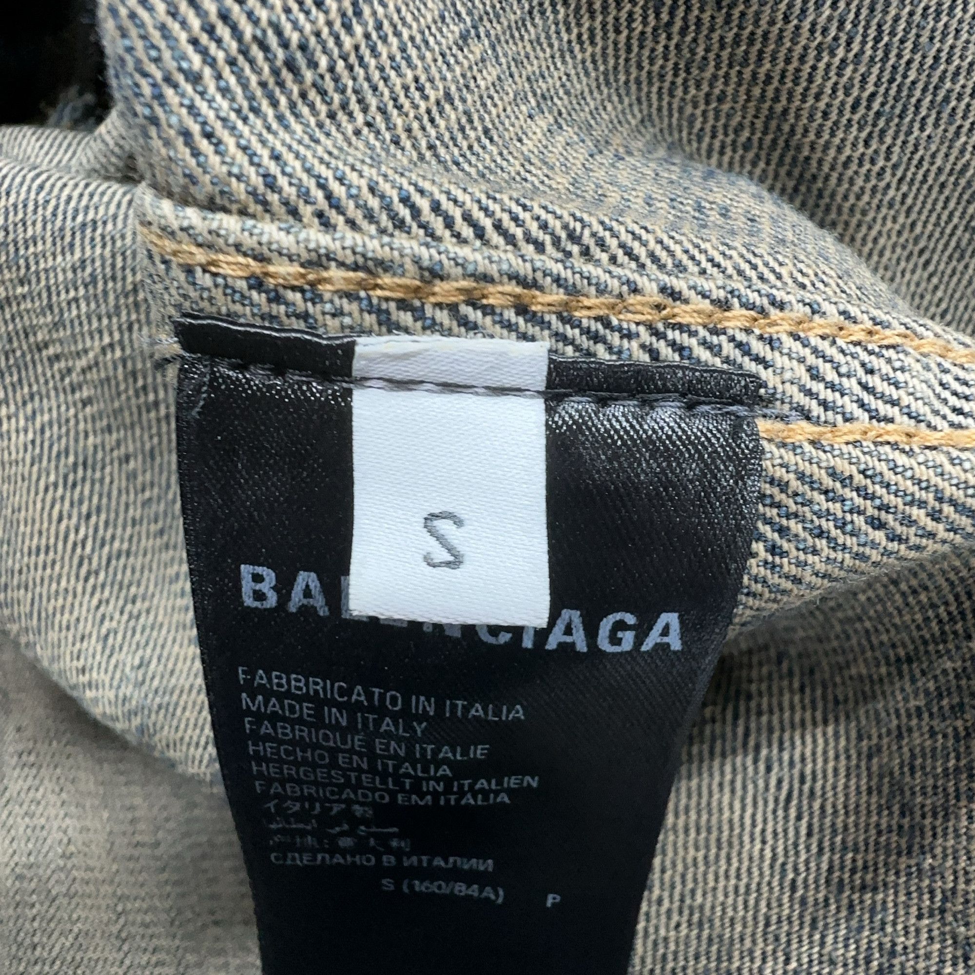 Balenciaga Balenciaga BB Logo Print Denim Jacket Size S Size US S / EU 44-46 / 1 - 4 Thumbnail